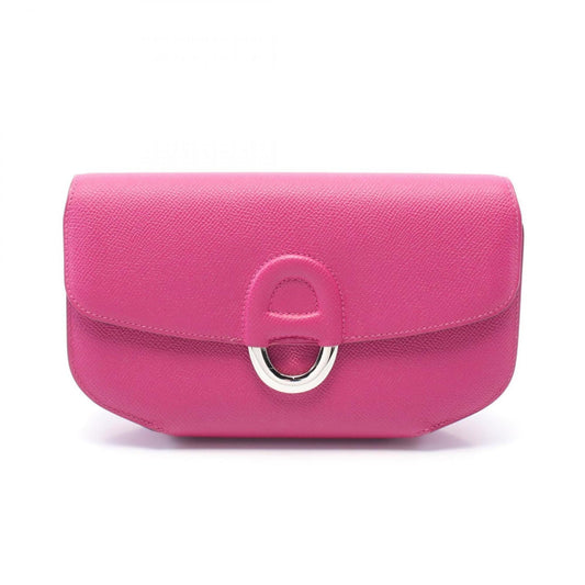 Hermes Pink Epsom Leather Clutch Bag ( )