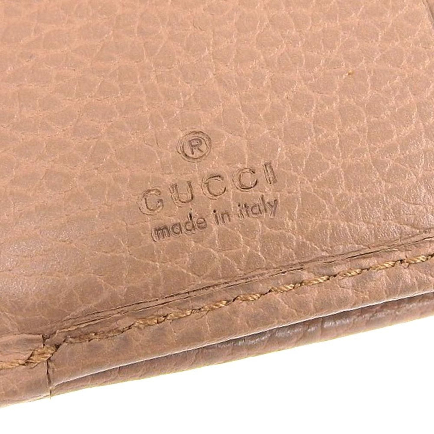 Gucci Beige Leather Coin Purse/Coin Case ( )