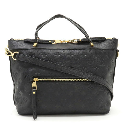 LOUIS VUITTON Monogram Empreinte Bastille PM Handbag Tote Bag Shoulder Noir M41162