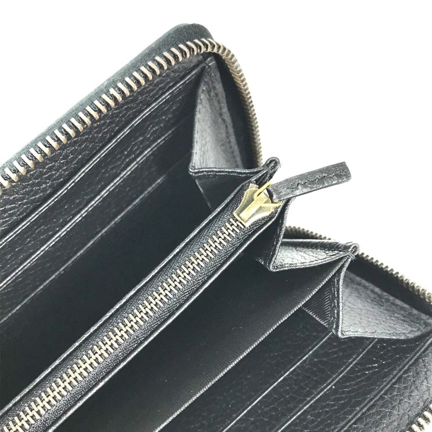 Gucci Navy Leather Long Wallet (Bi-Fold) ( )