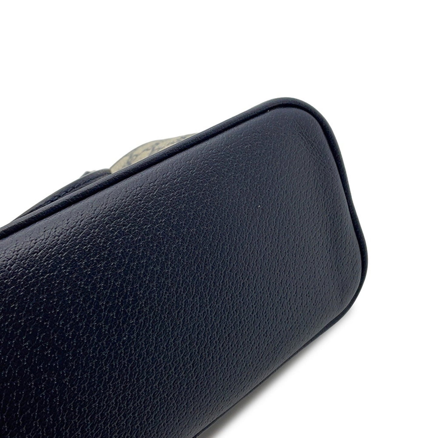 Gucci Ophidia Beige Navy Gg Supreme Leather Shoulder Bag ( )