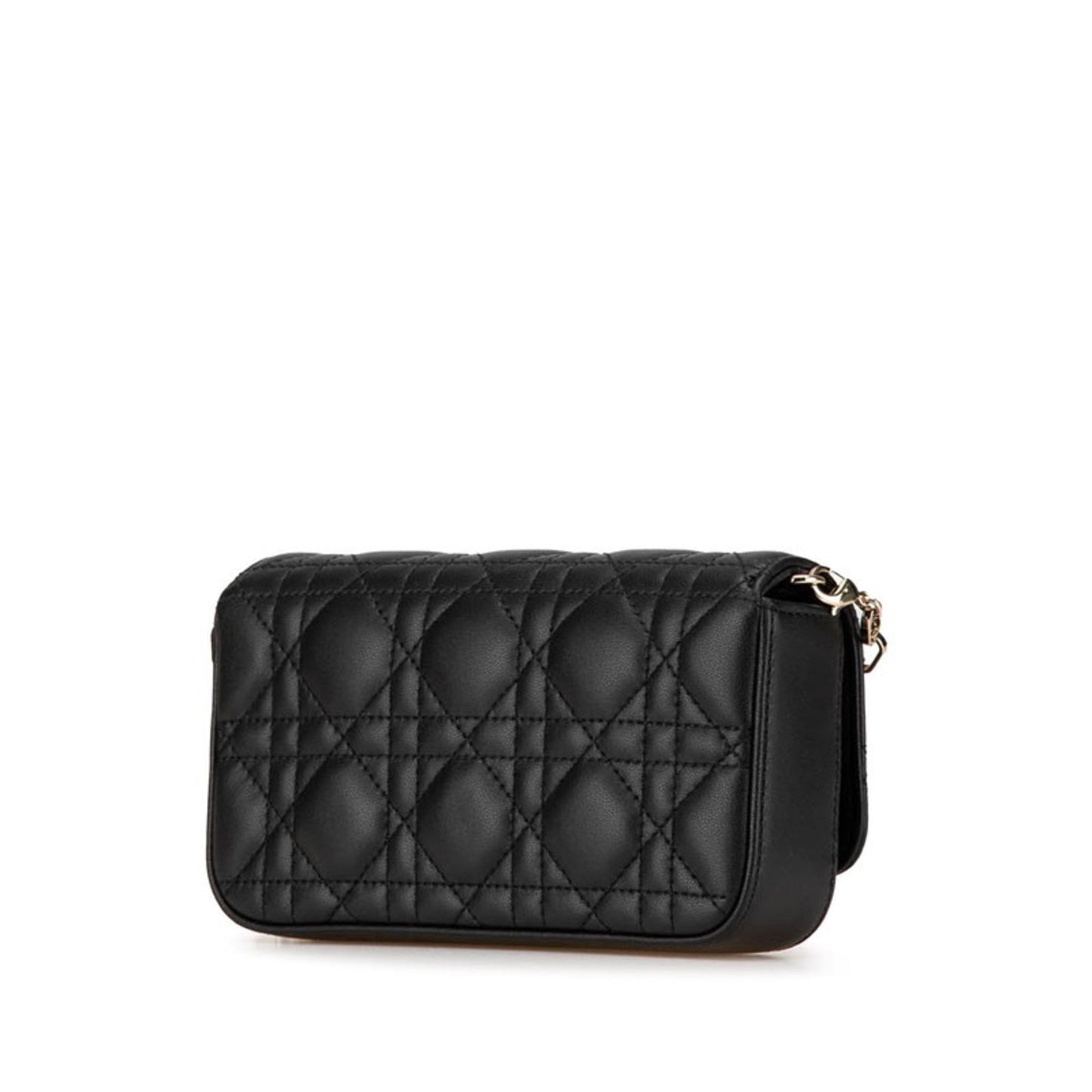 Christian Dior Black Leather Shoulder Bag ()