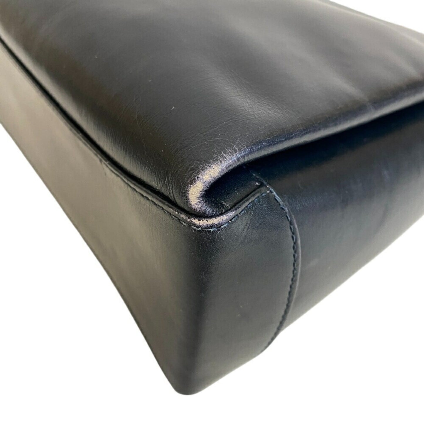 Gucci Black Red Color Leather Handbag ( )