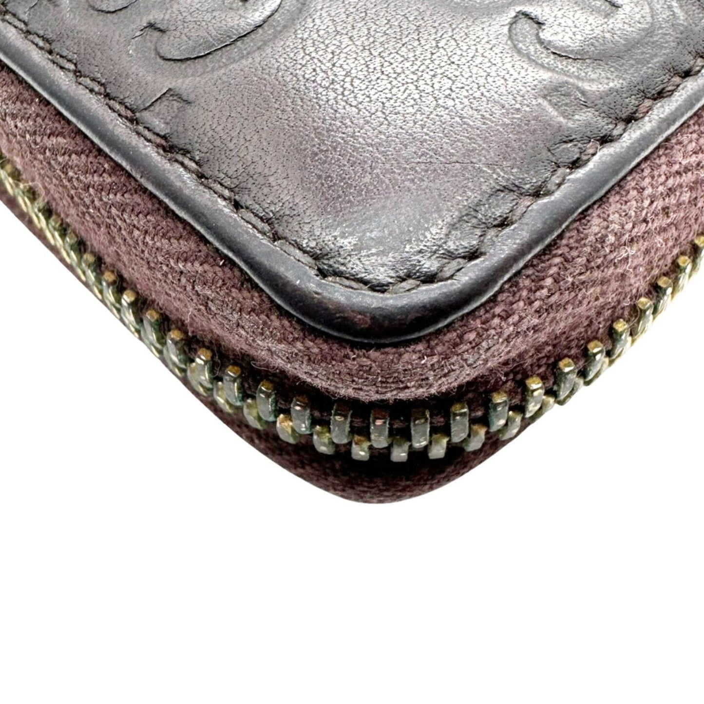 Gucci Brown Leather Long Wallet (Bi-Fold) ( )
