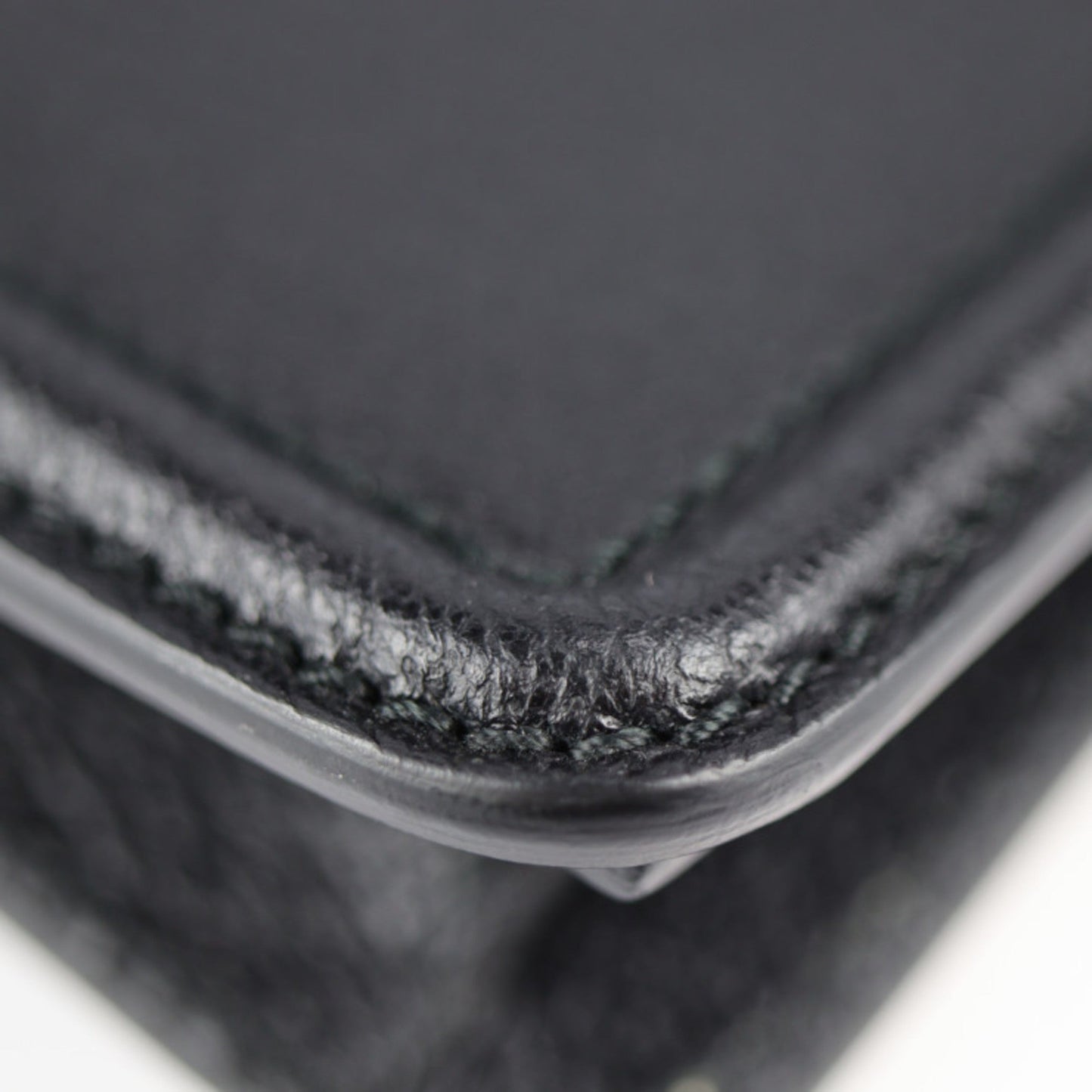 Gucci Black Leather Clutch Bag Handbag Tote Bag ( )