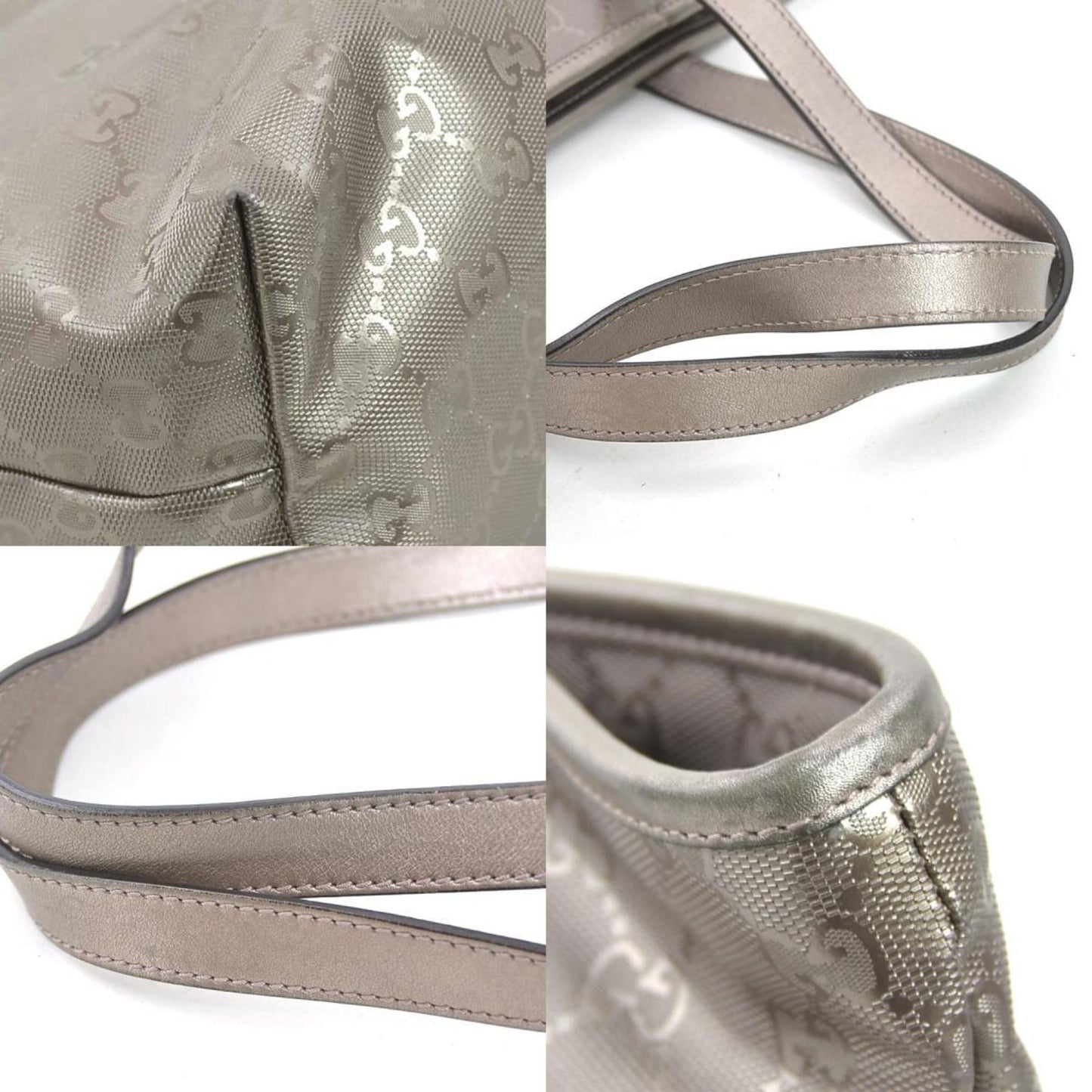 Gucci Gg ImprimÃ© Metallic Brown Gg ImprimÃ© Handbag ( )