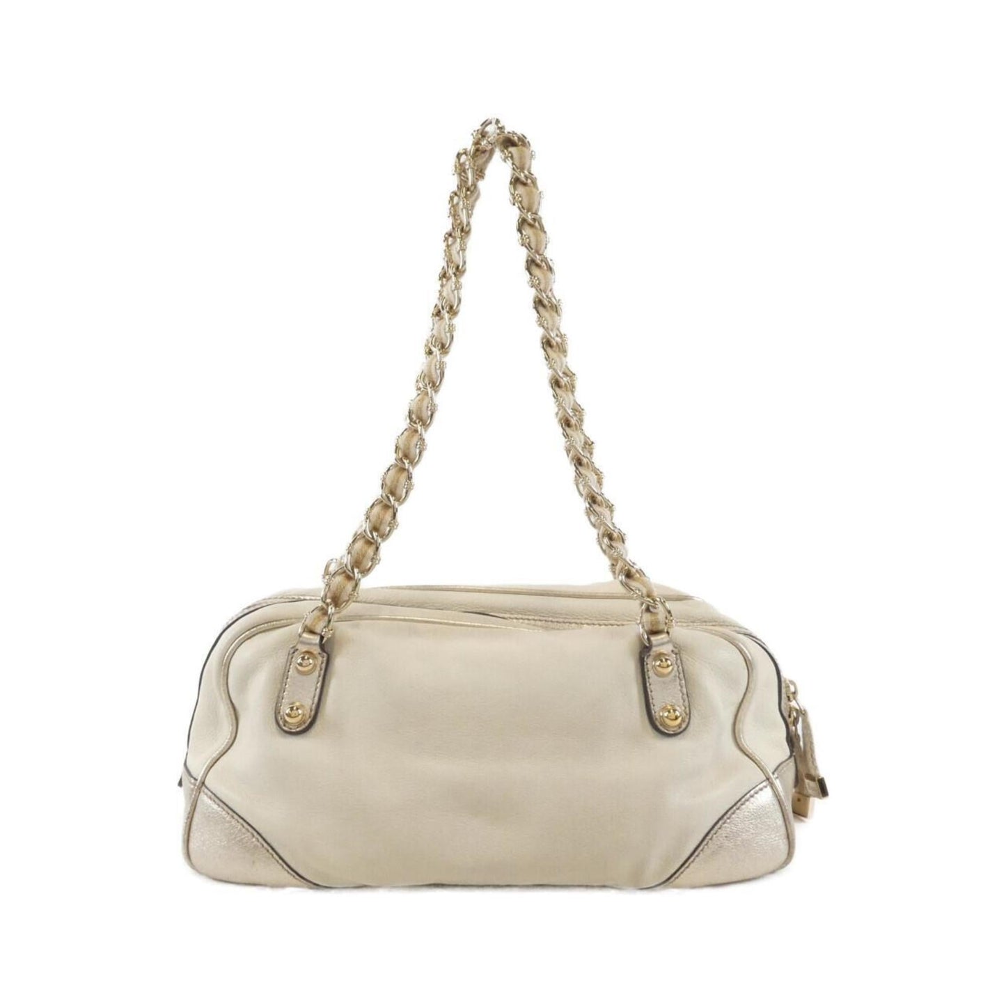 Gucci Ivory Leather Shoulder Bag ( )