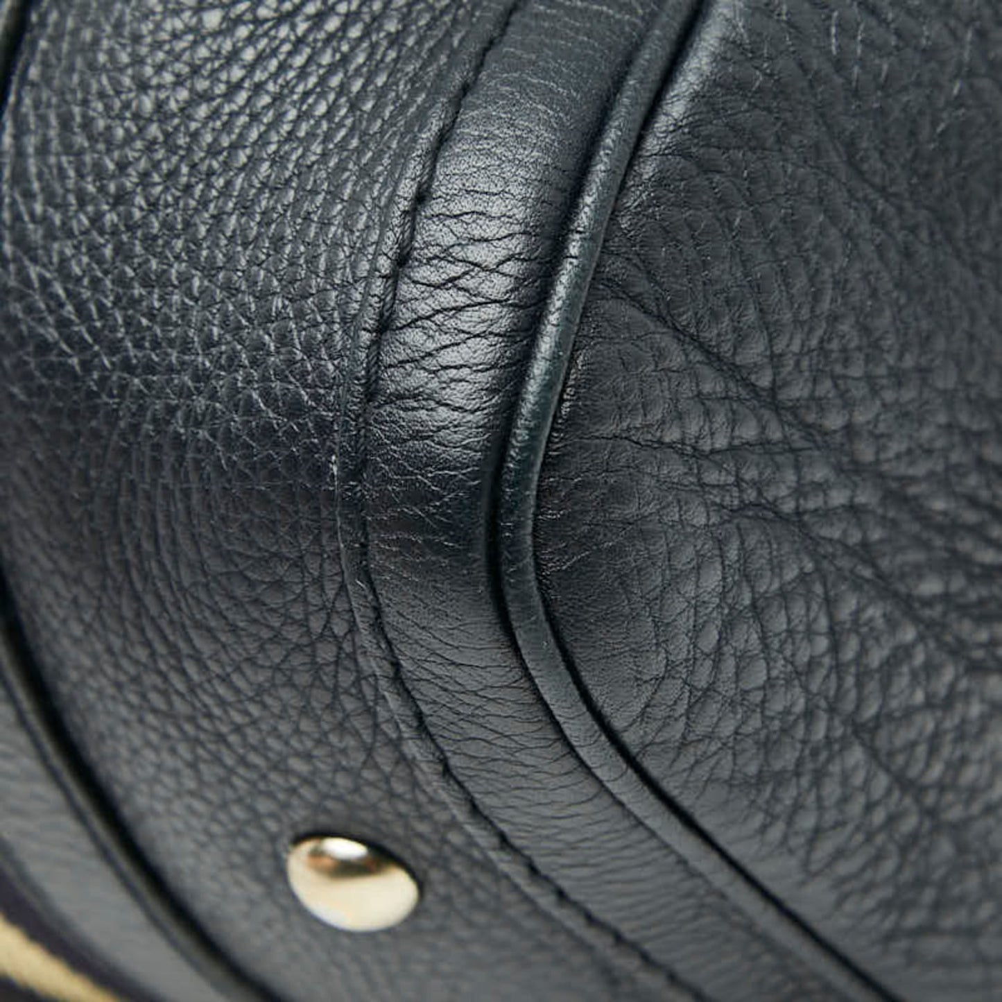 Gucci Black Multi-Color Canvas Leather Boston Bag Shoulder Bag ( )