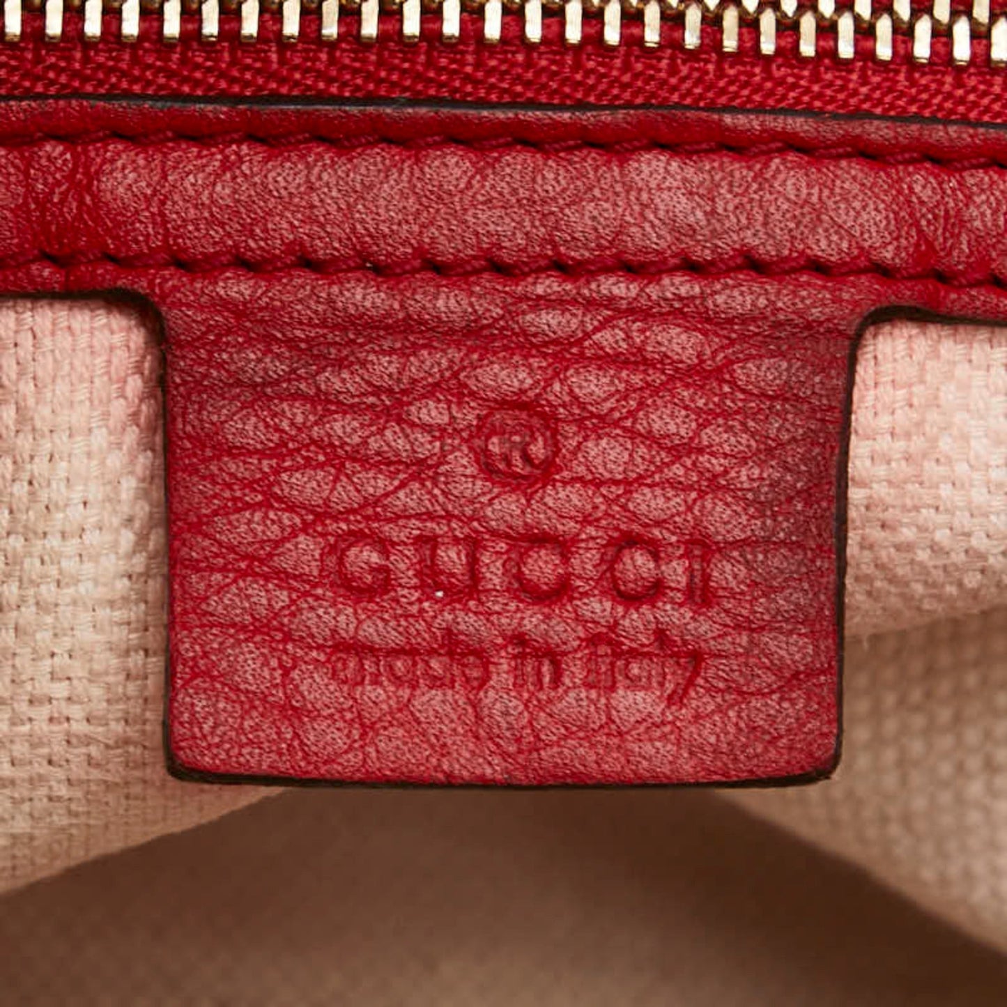 Gucci Soho Red Color Leather Handbag Shoulder Bag ( )