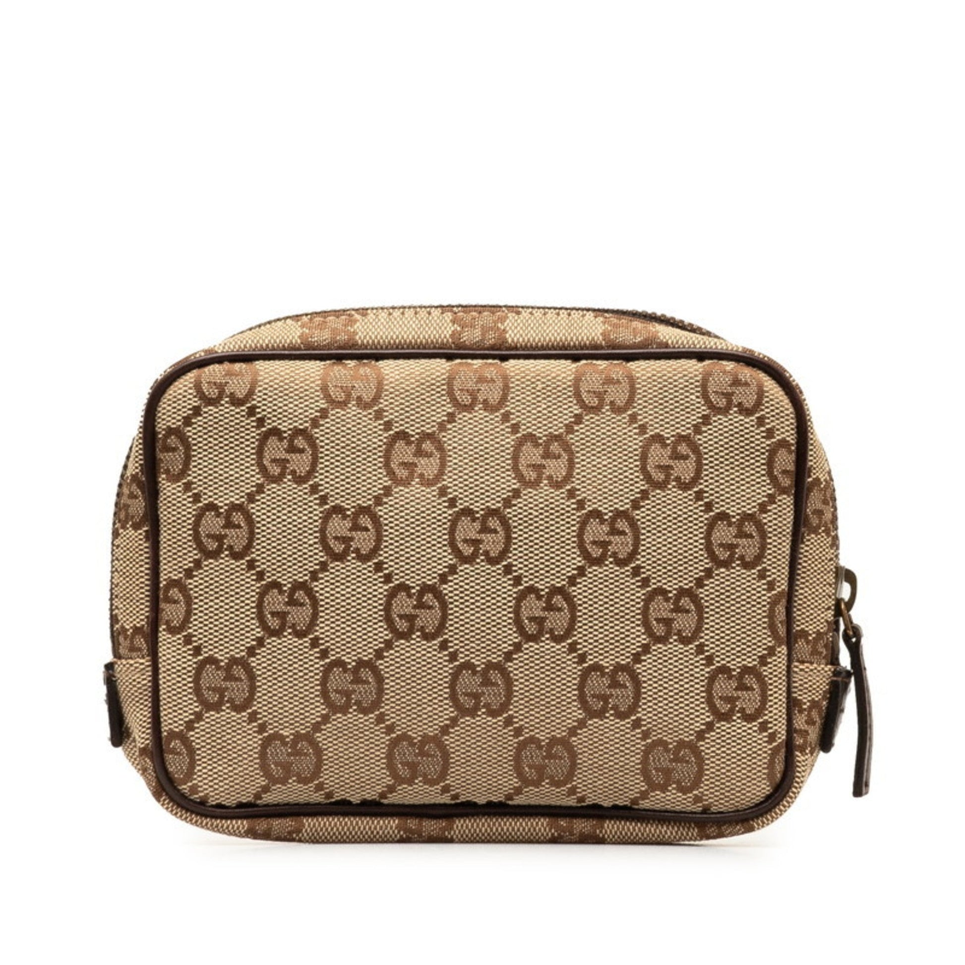 Gucci Leather Canvas Clutch