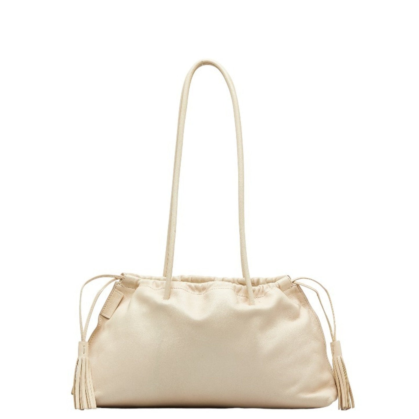 Gucci Ivory White Leather Handbag Tote Bag ( )