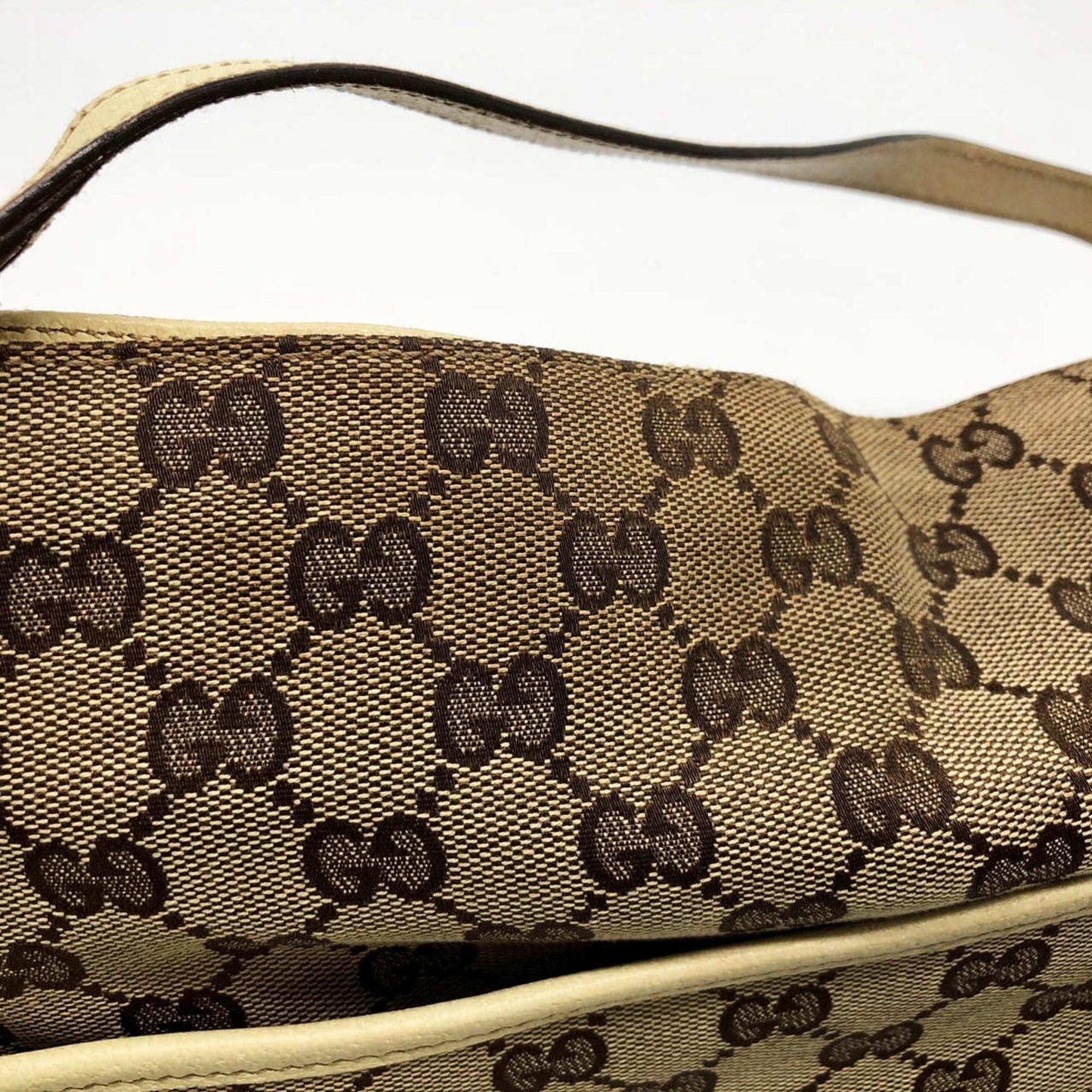 Gucci Gg Canvas Beige Gg Canvas Handbag Tote Bag ( )