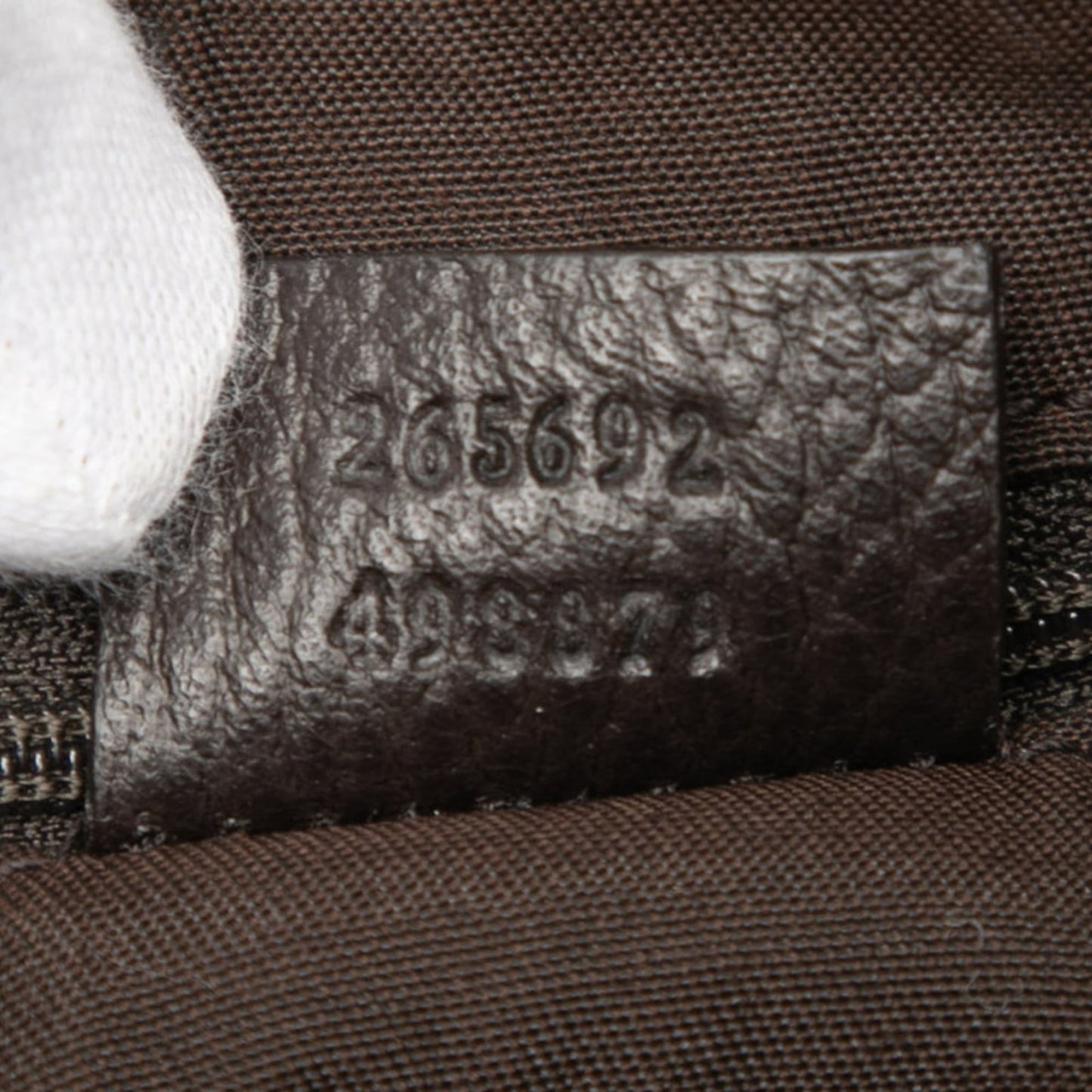 Gucci Beige Brown Pvc Leather Handbag Shoulder Bag ( )