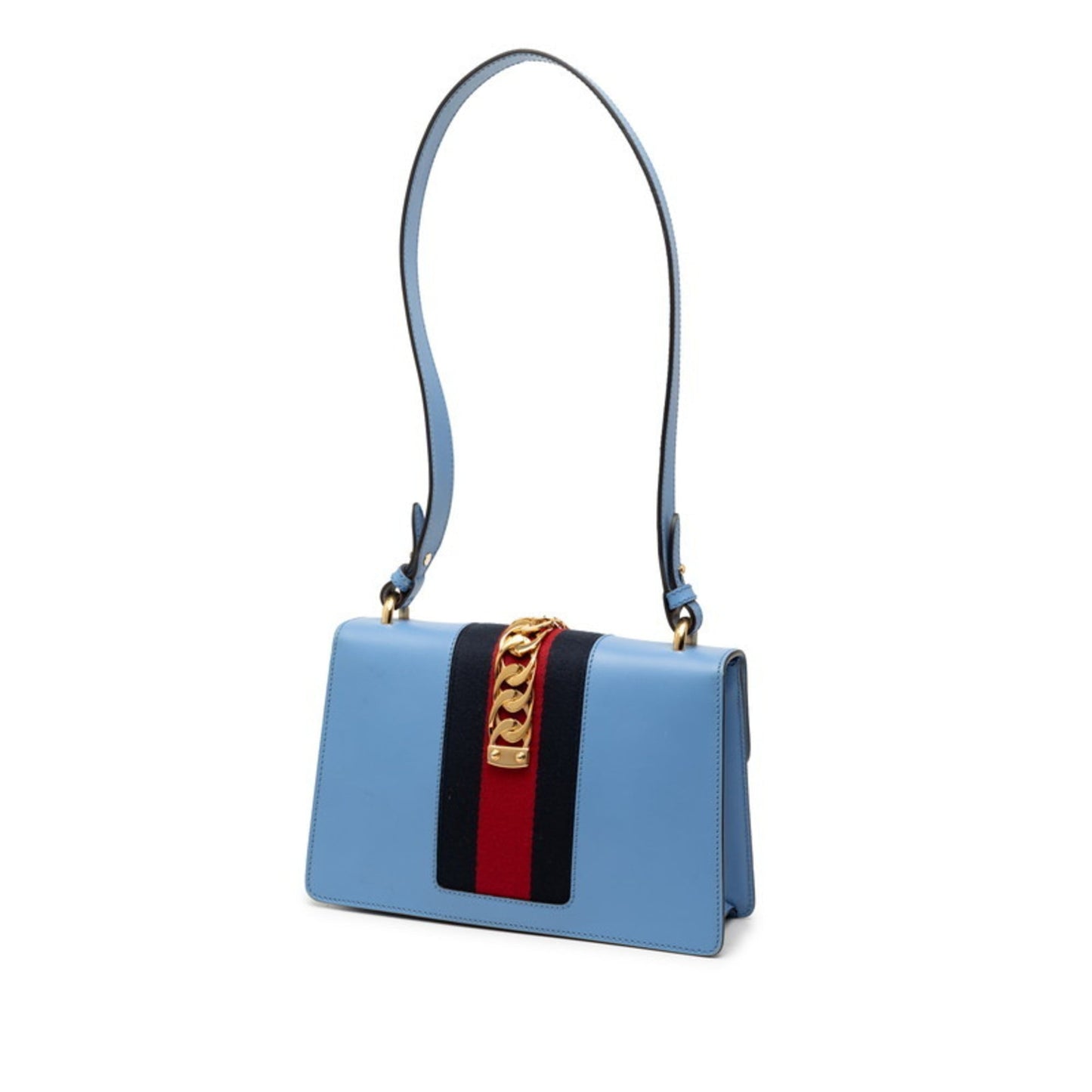 Gucci Blue Leather Shoulder Bag ( )