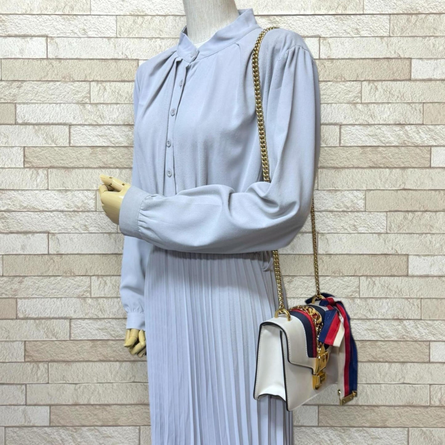 Gucci Ivory White Leather Shoulder Bag ( )