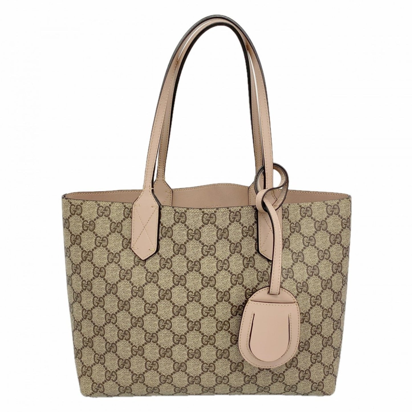 Gucci Beige Pink Pvc Tote Bag ( )