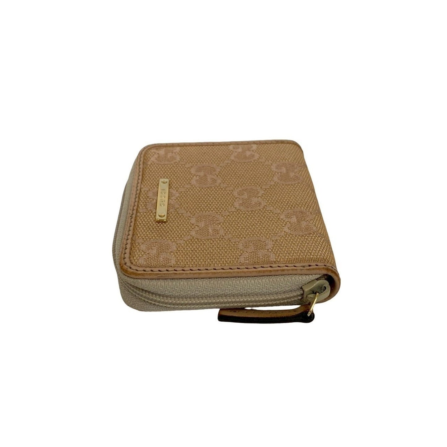 Gucci Pink Canvas Leather Coin Purse/Coin Case ( )