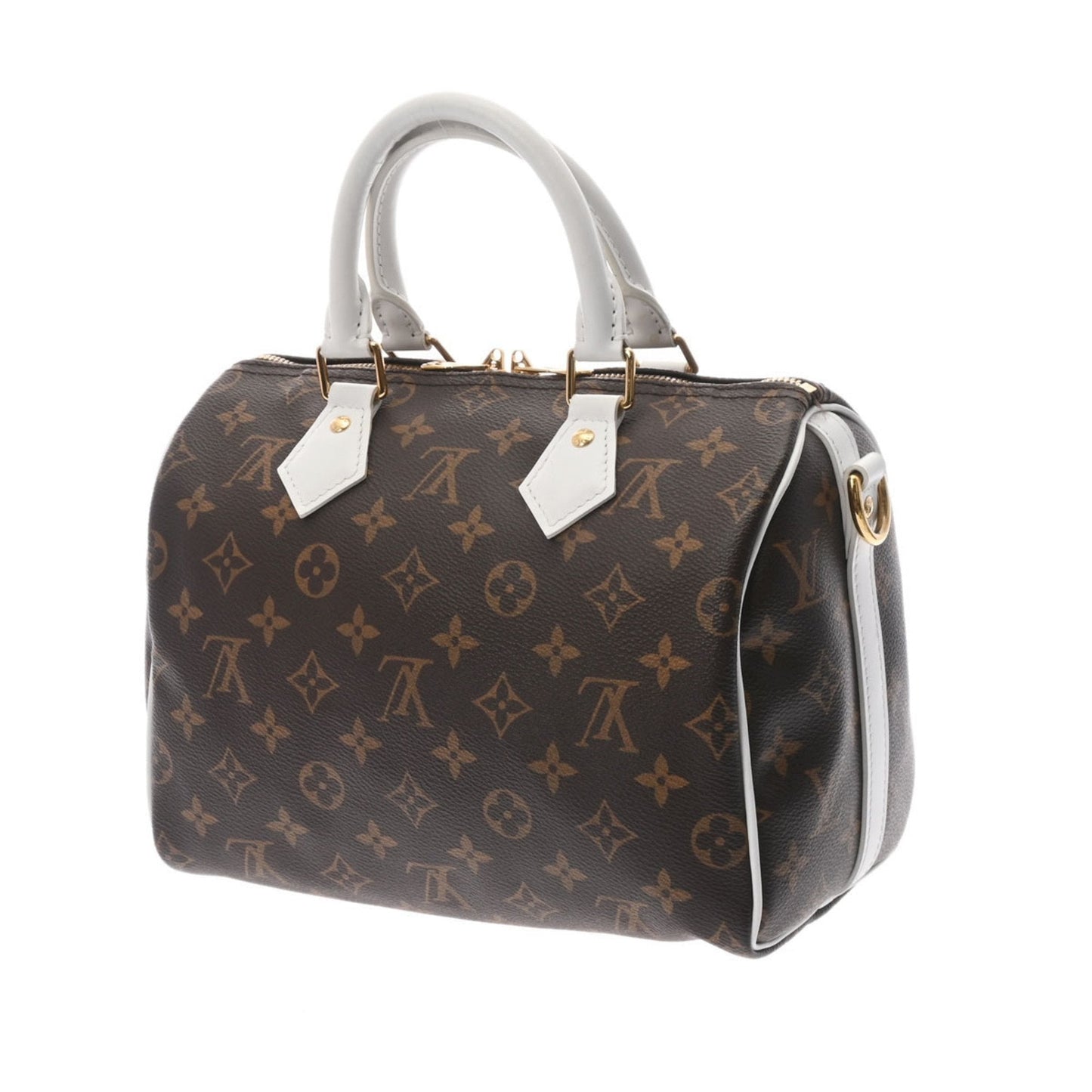 LOUIS VUITTON Monogram Bandouliere 25 Brown White Unisex Canvas Handbag