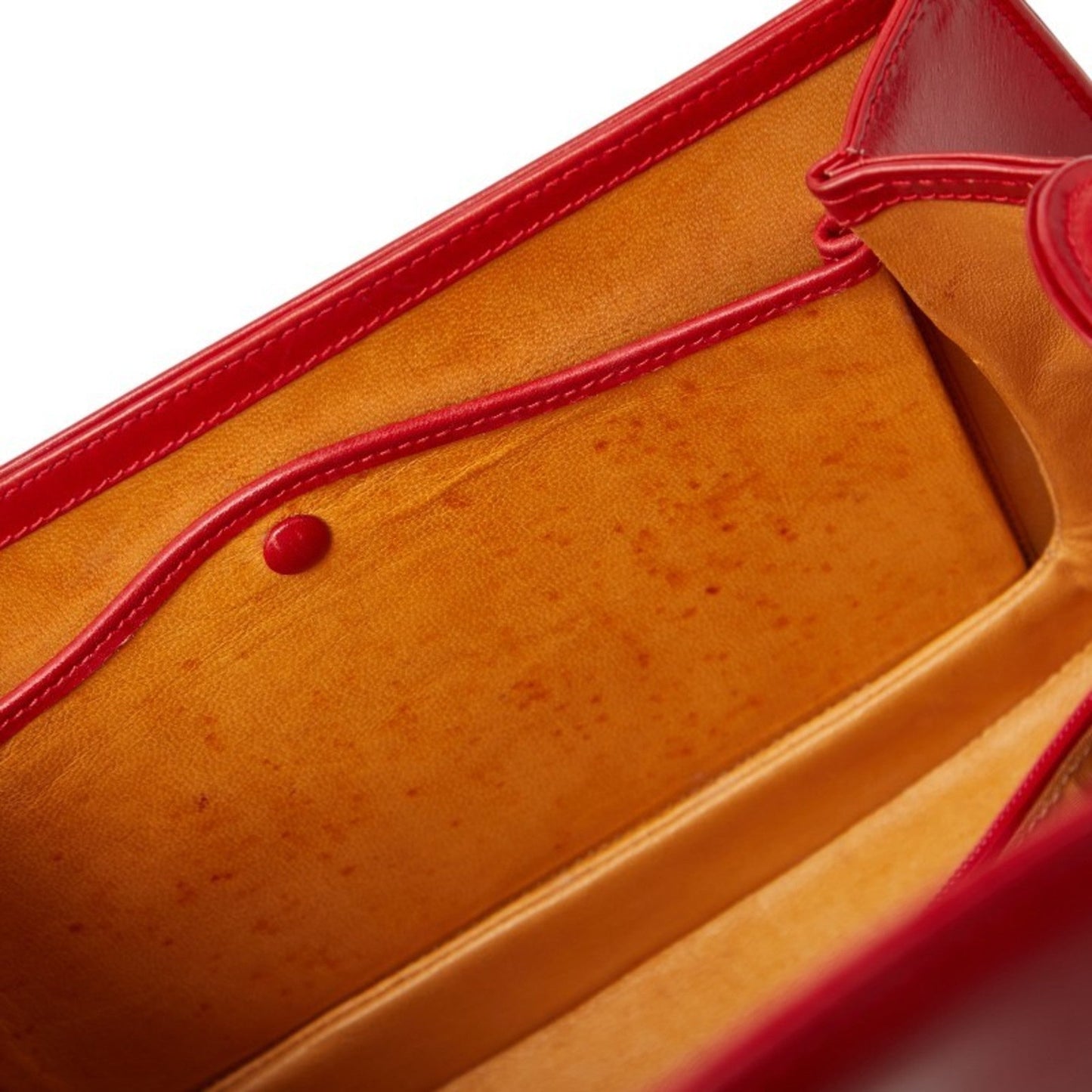 Gucci Bamboo Red Color Leather Handbag Shoulder Bag ( )