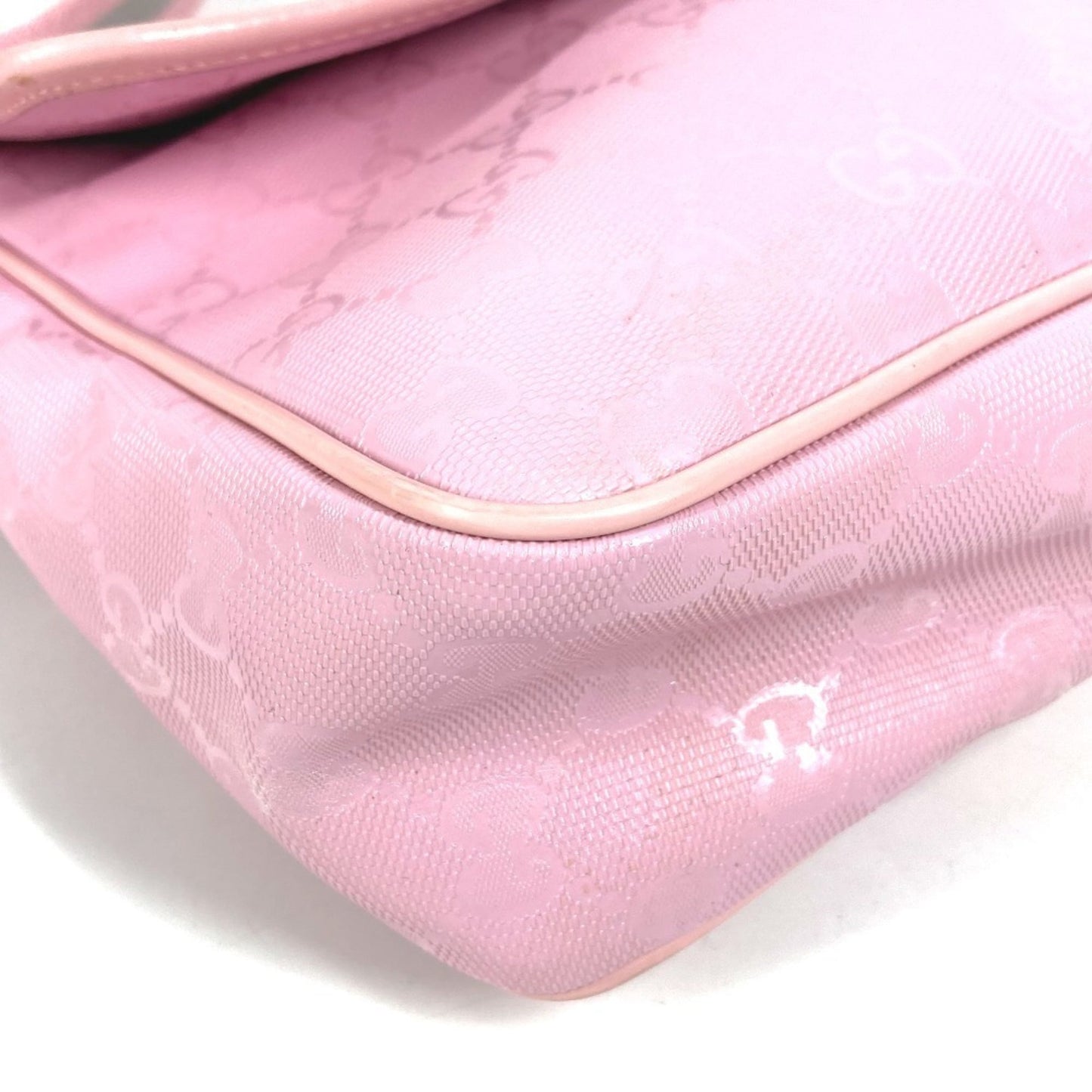 Gucci Gg ImprimÃ© Pink Gg ImprimÃ© Leather Messenger Bag Shoulder Bag ( )