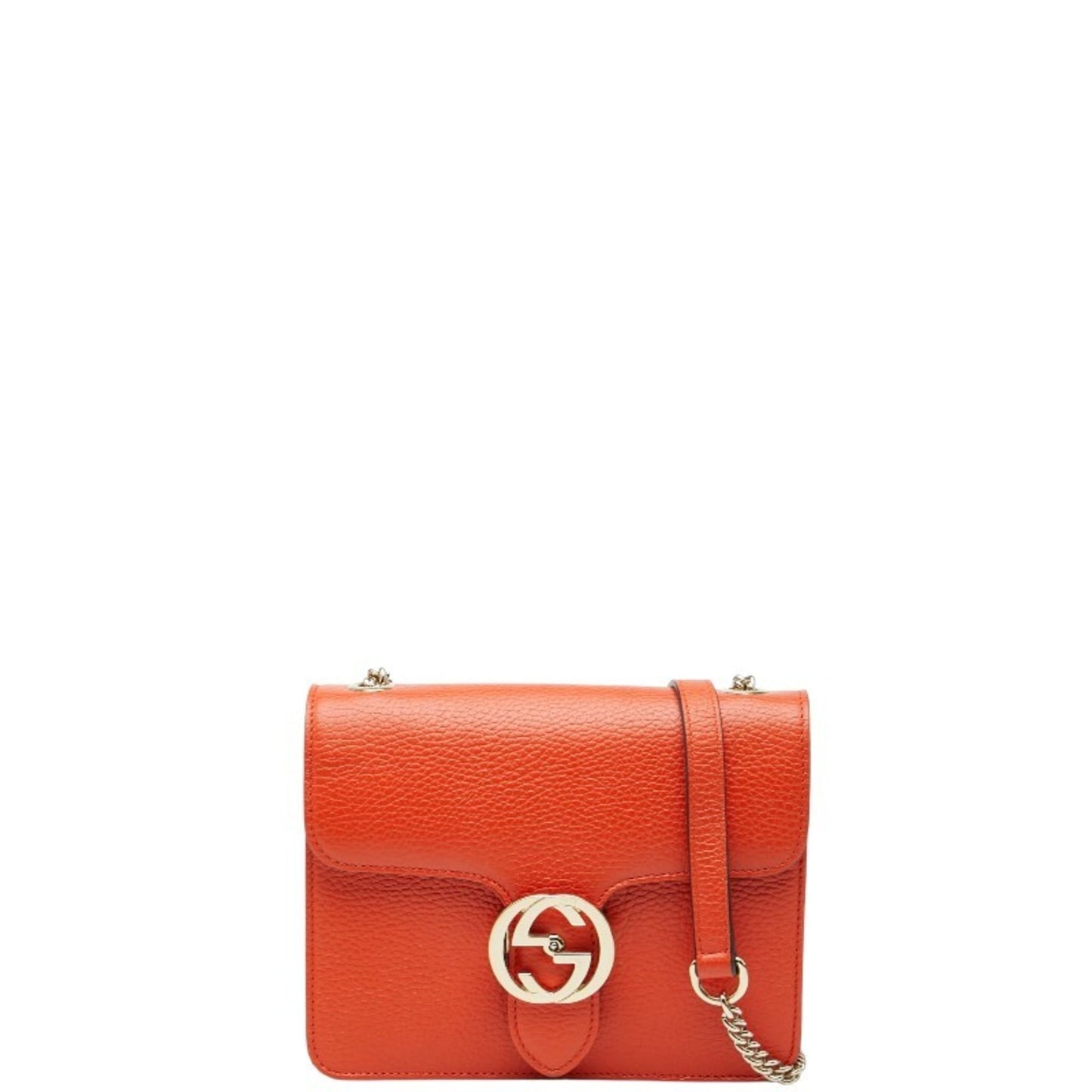 Gucci Orange Leather Shoulder Bag ( )