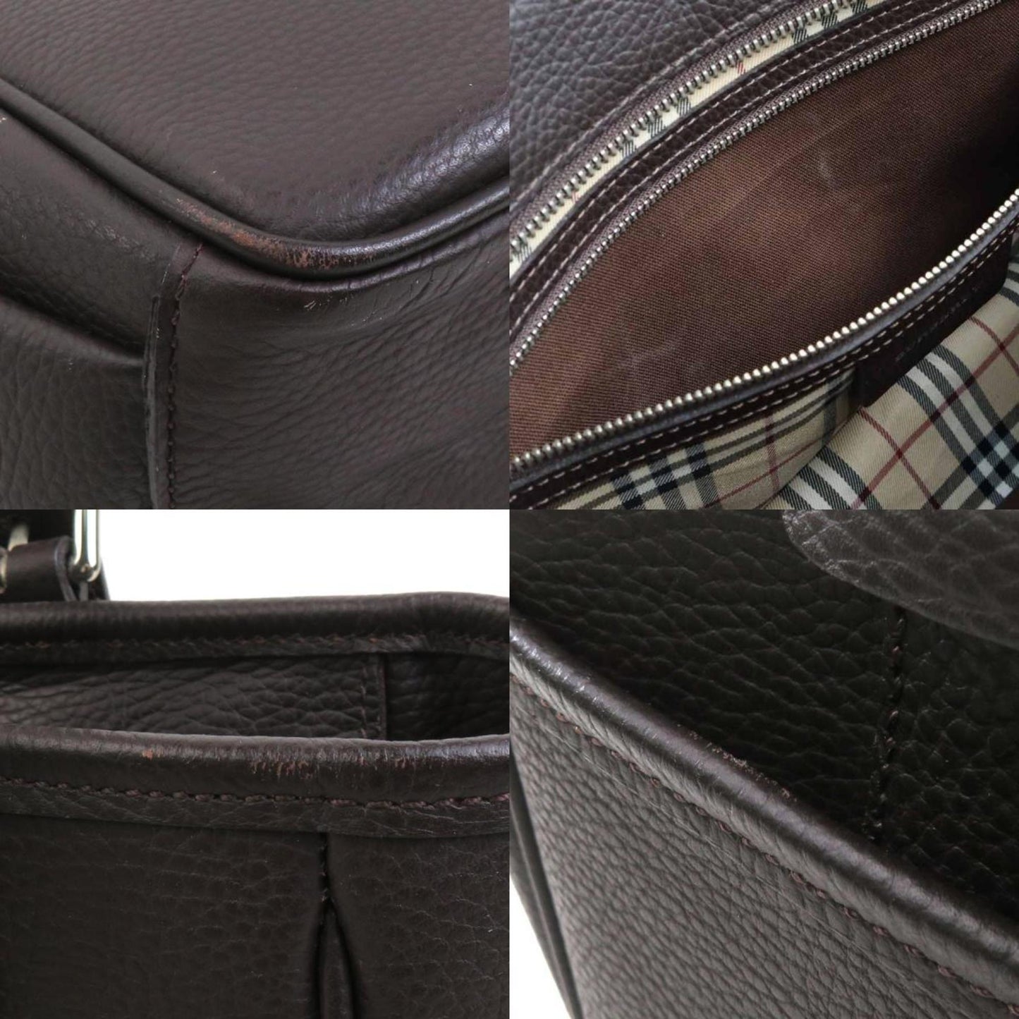 Burberry Brown Leather Handbag ( )