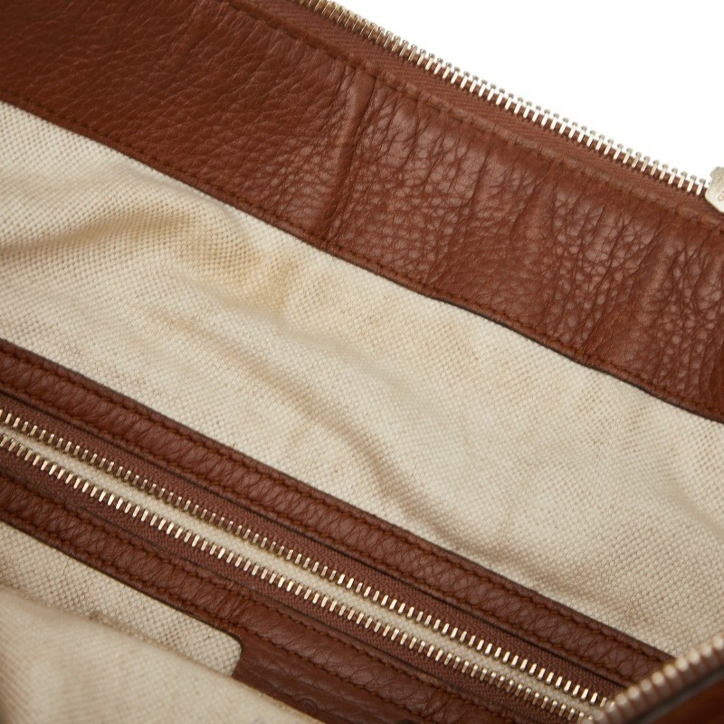 Gucci Brown Leather Shoulder Bag ( )