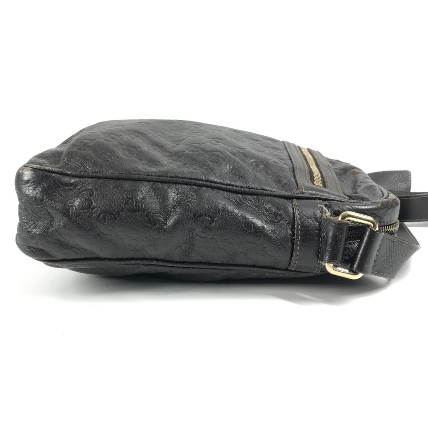 Gucci Brown Leather Pochette Shoulder Bag ( )