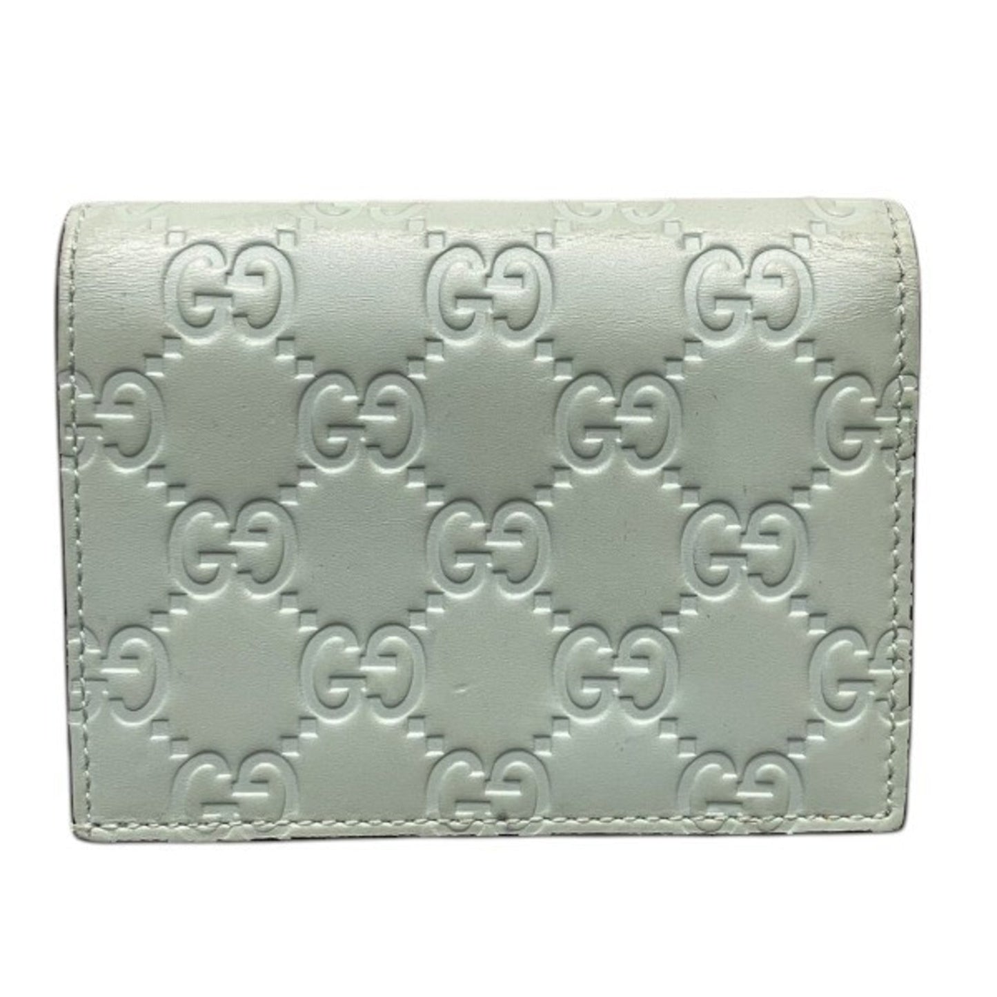 Gucci Light Green Leather Wallet (Bi-Fold) ( )