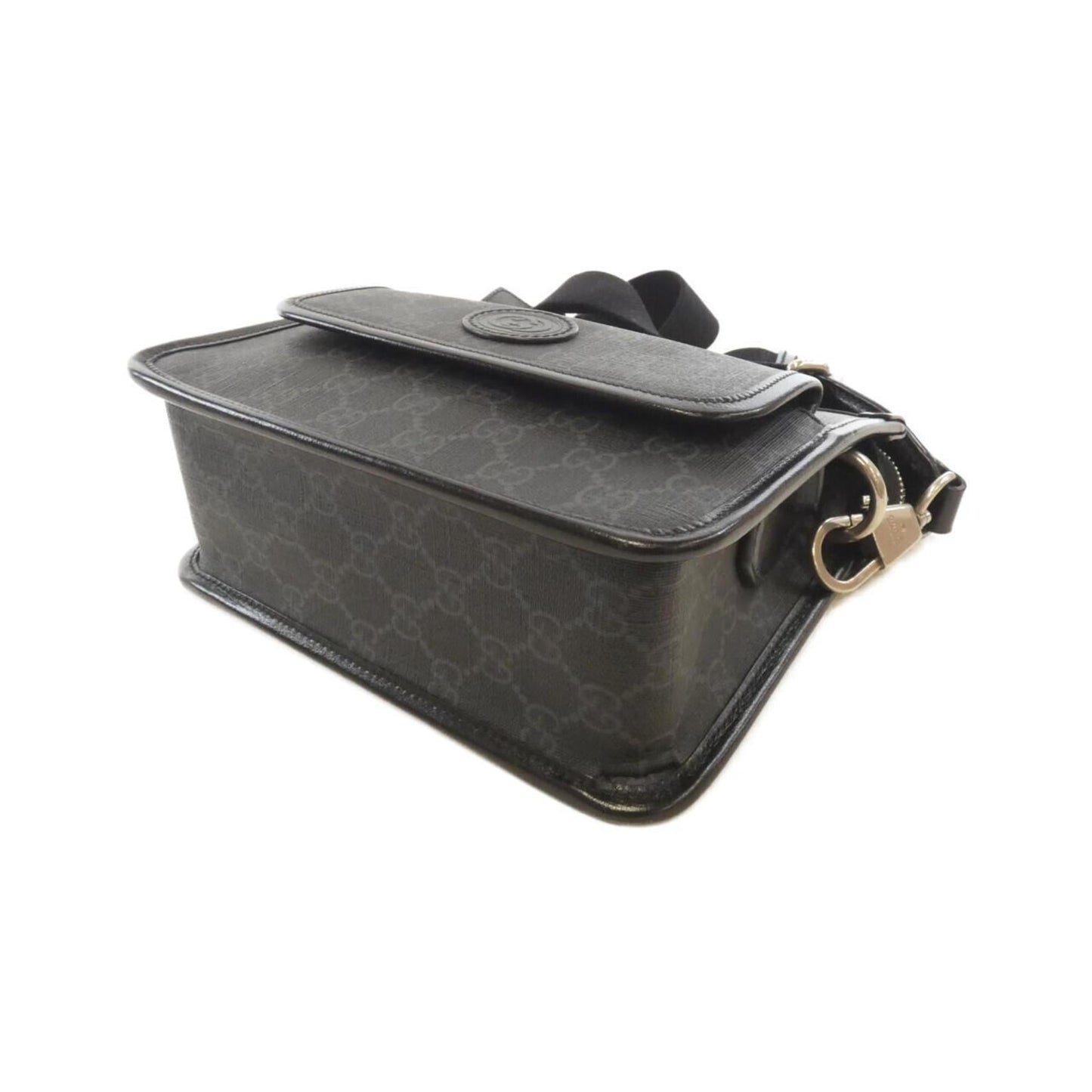 Gucci Black Gg Supreme Shoulder Bag ( )