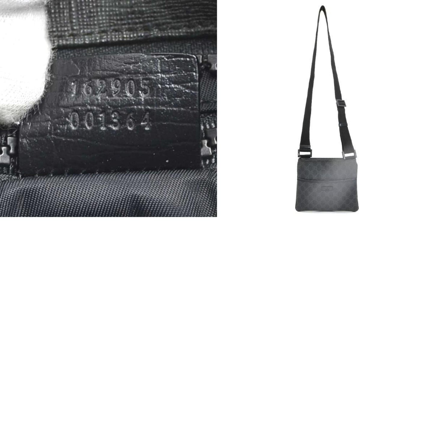 Gucci Black Gg Supreme Shoulder Bag ( )