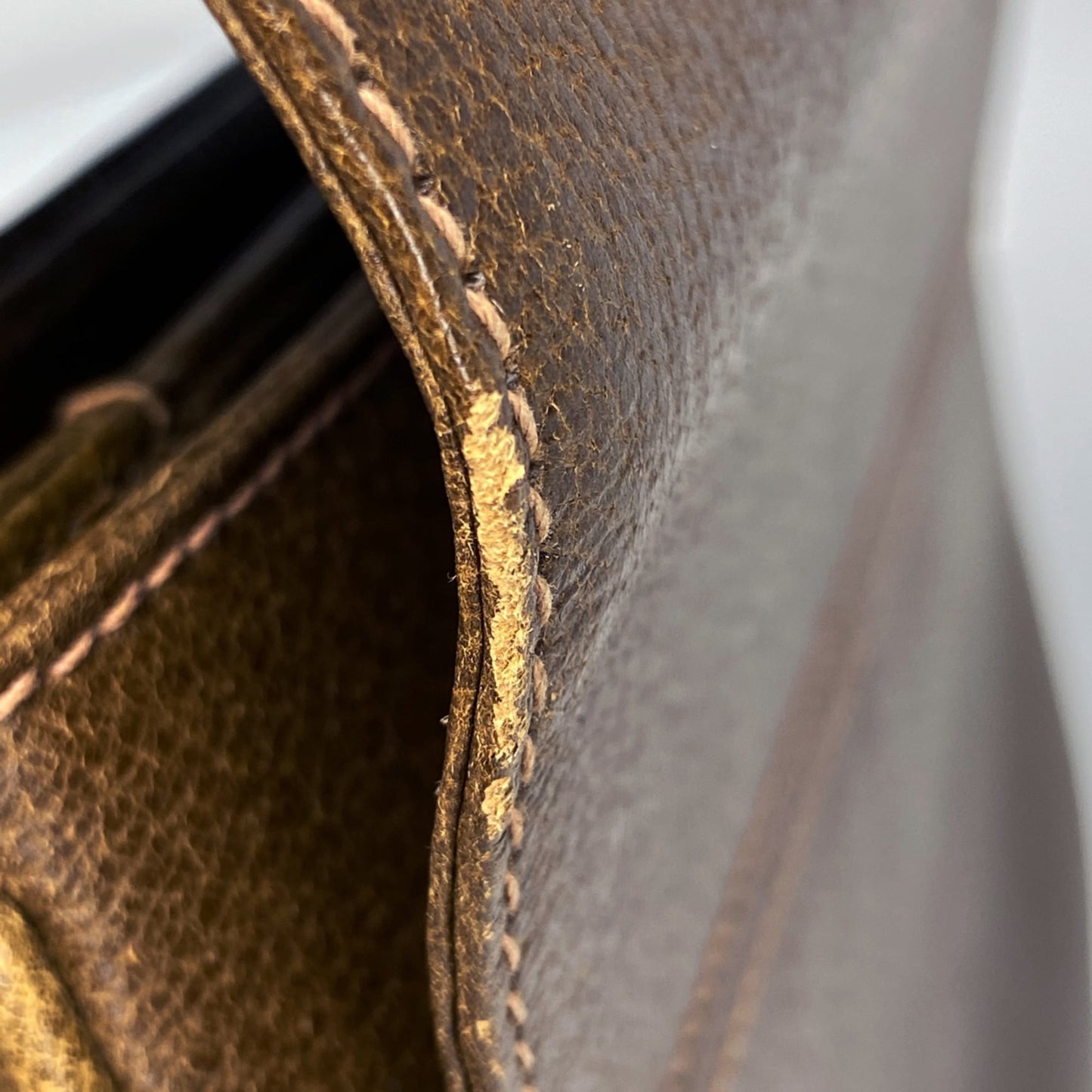 Gucci Brown Bamboo Leather Handbag Shoulder Bag ( )