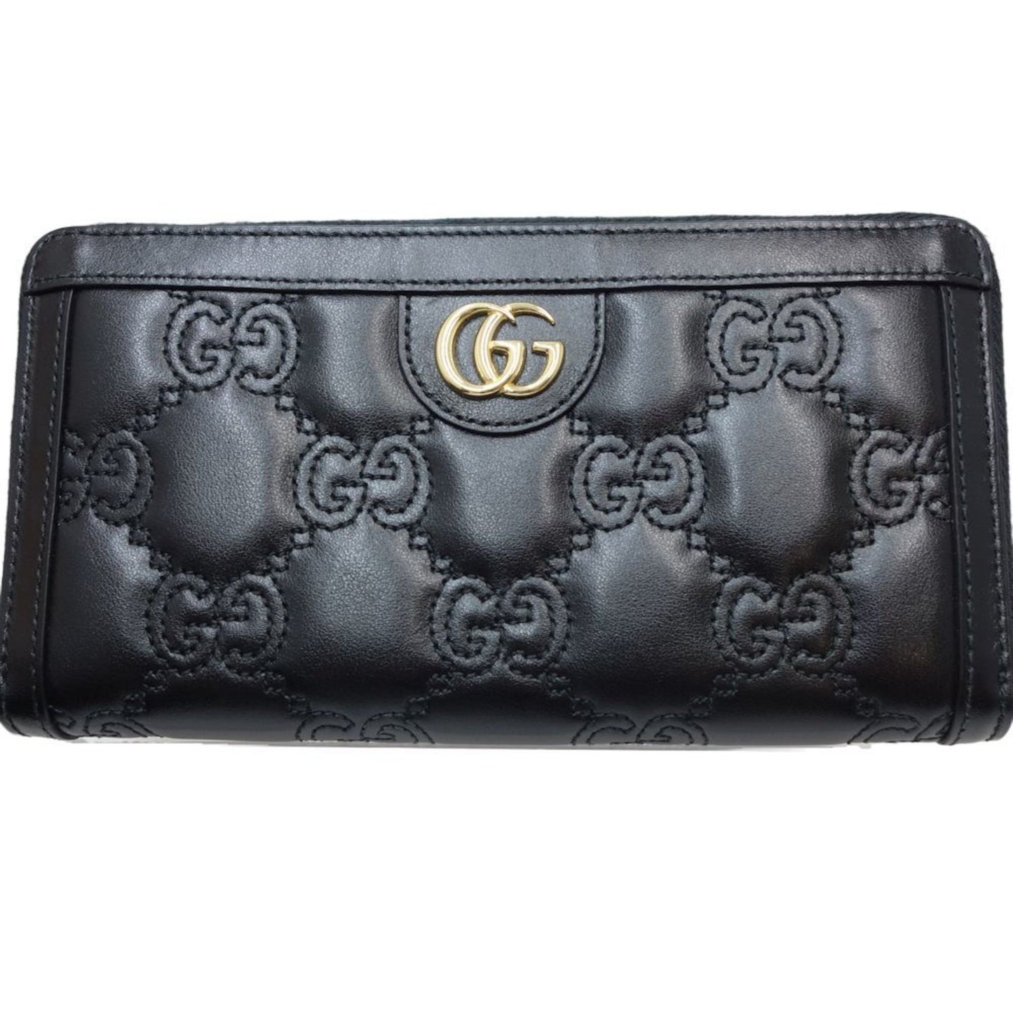 Gucci Black Leather Long Wallet (Bi-Fold) ( )