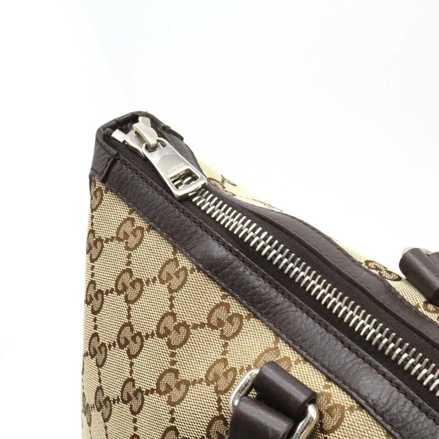 Gucci Gg Canvas Beige Dark Brown Khaki Gg Canvas Shoulder Bag Tote Bag ( )