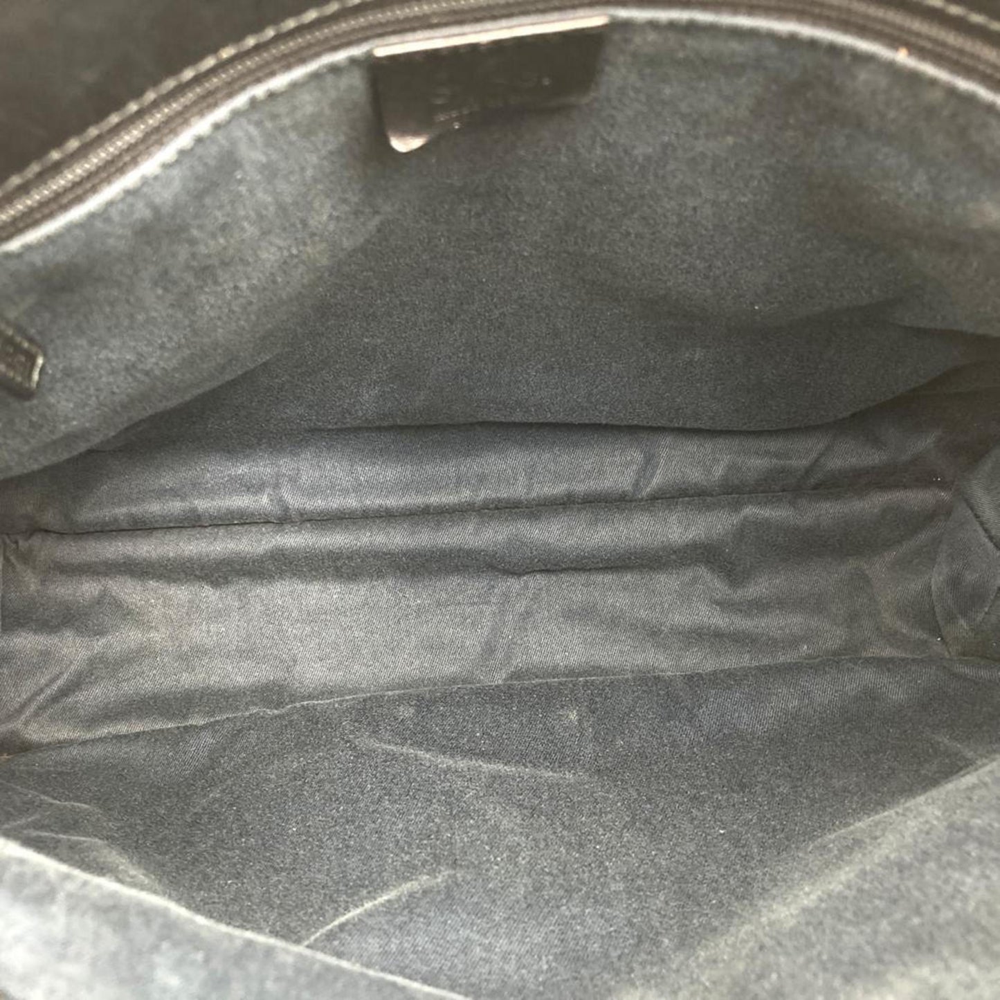 Gucci Black Denim Leather Shoulder Bag ( )
