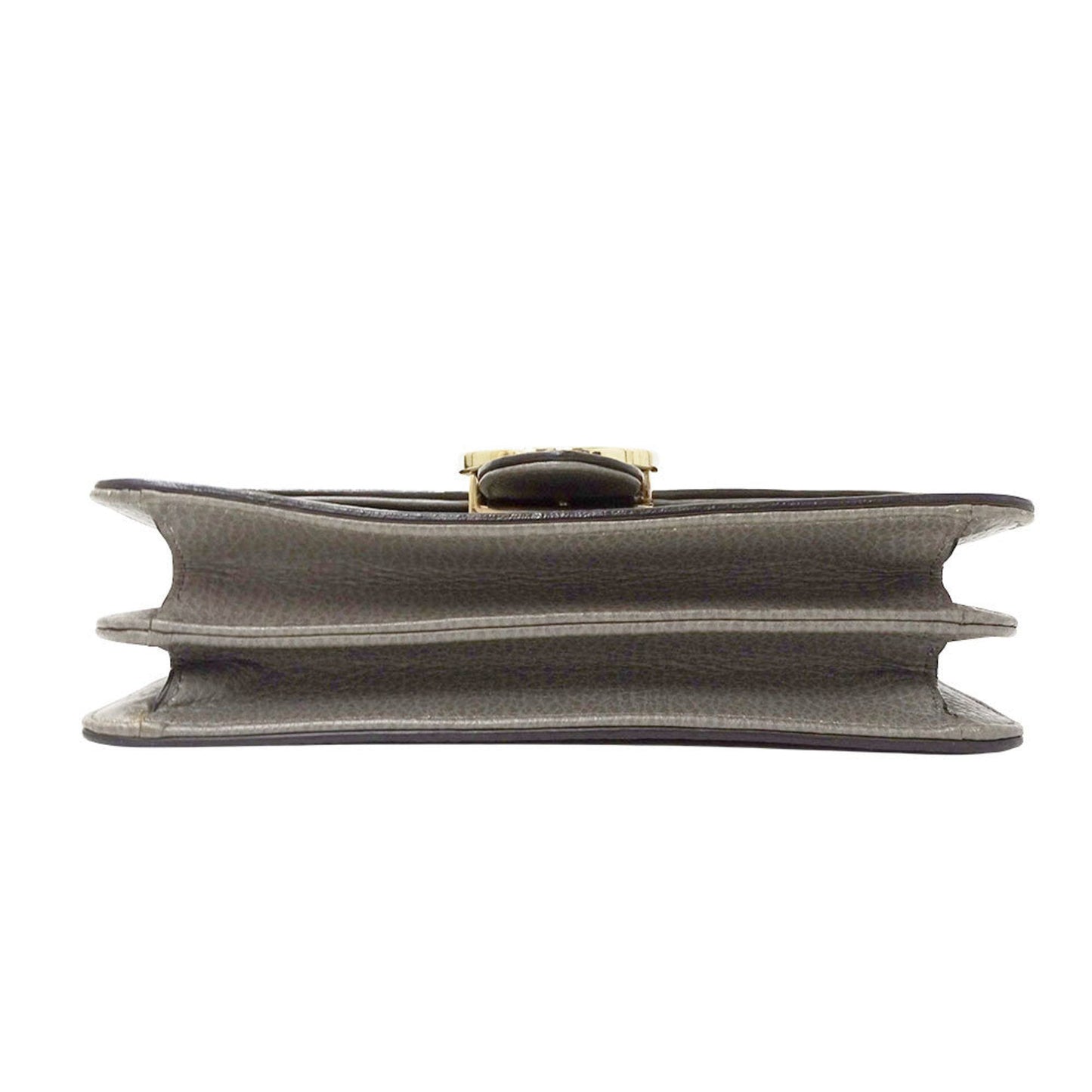 Gucci Gray Leather Shoulder Bag ( )