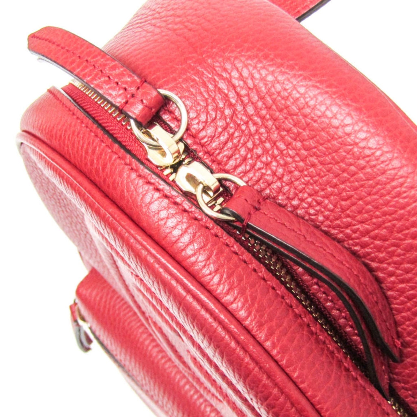 Gucci Soho Red Color Leather Backpack ( )