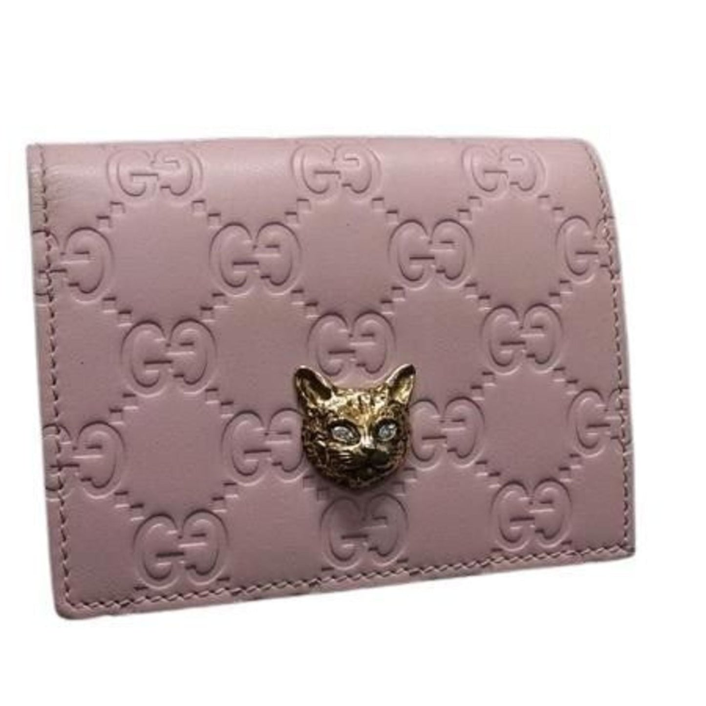 Gucci Pink Leather Wallet (Bi-Fold) ( )