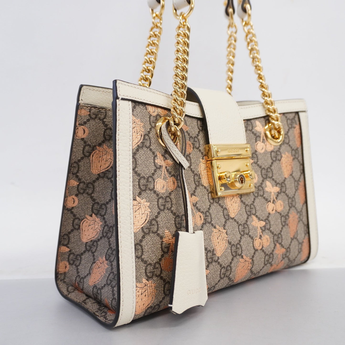 GUCCI Auth  Padlock Shoulder Bag 498156 Women's GG Supreme,Leather Shoulder Bag
