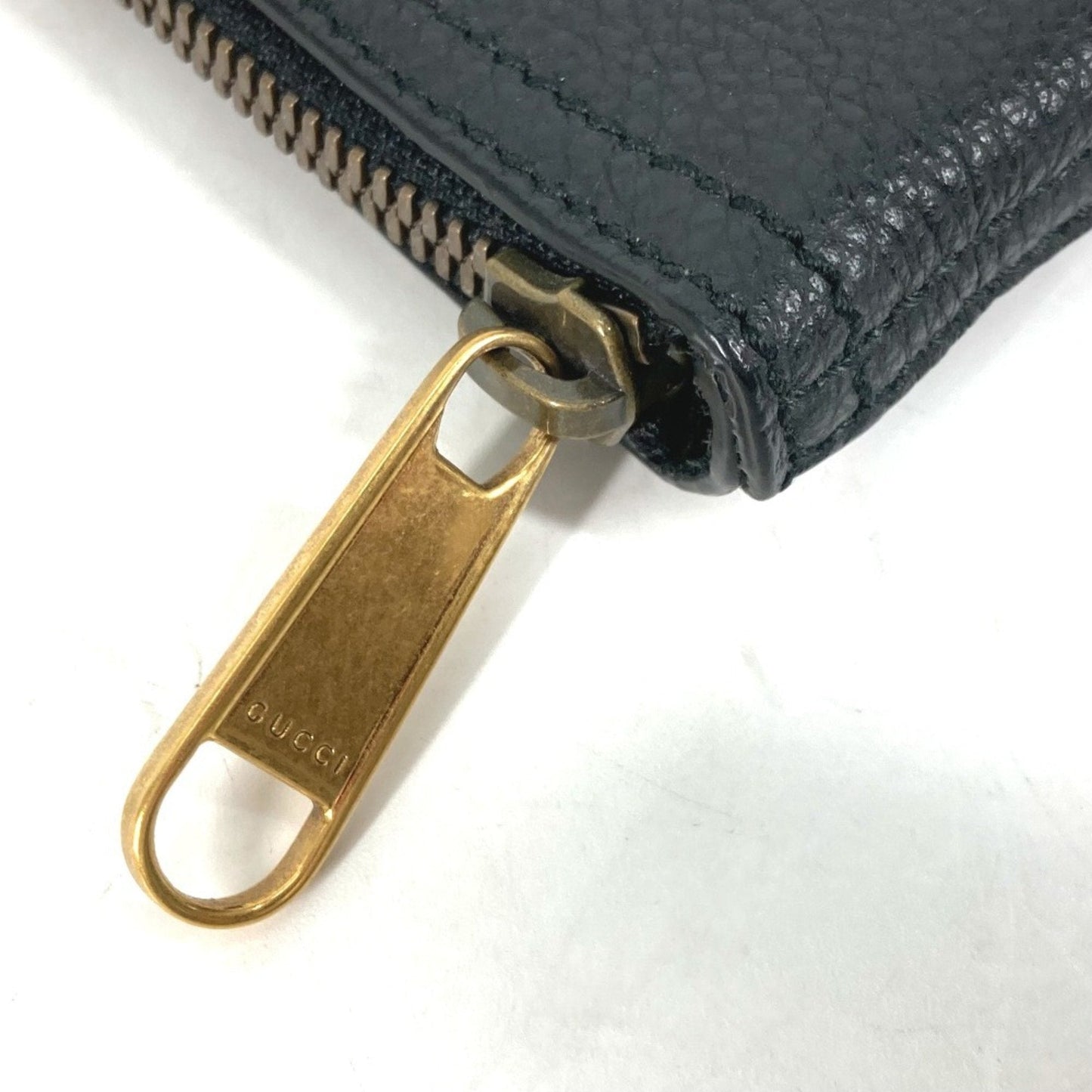Gucci Black Leather Clutch Bag Pouch ( )