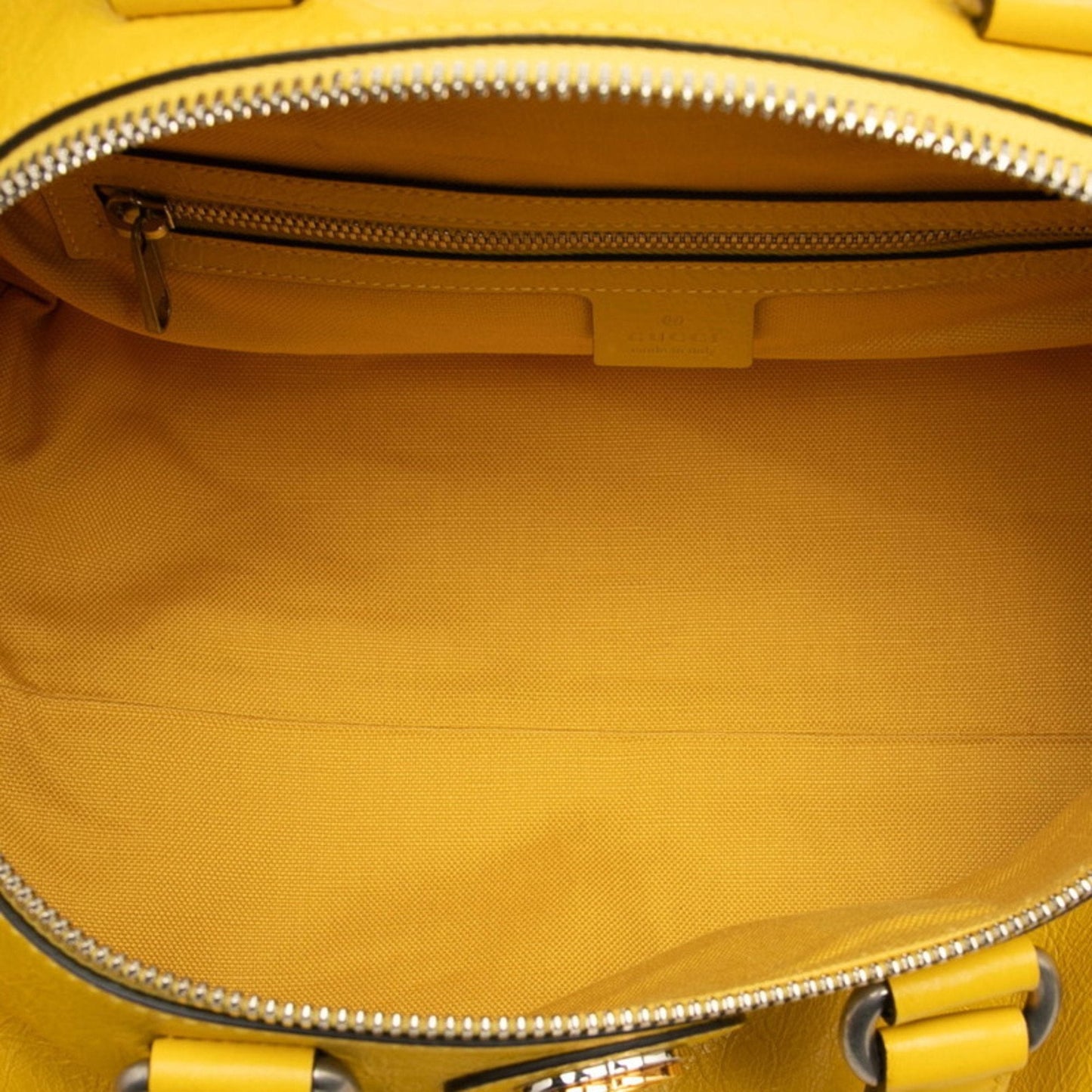 Gucci Yellow Leather Boston Bag Shoulder Bag ( )