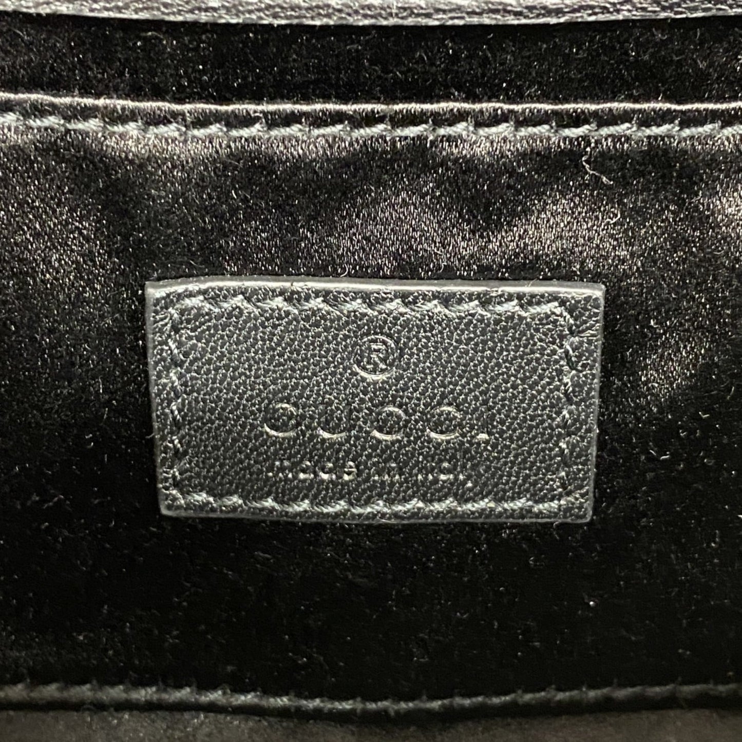Gucci Black Leather Handbag ( )