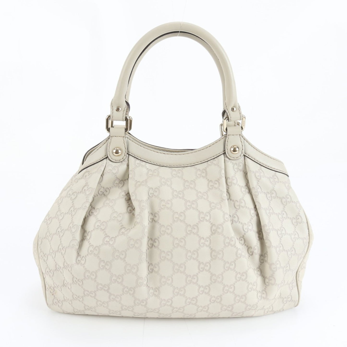 Gucci Ivory Leather Tote Bag ( )
