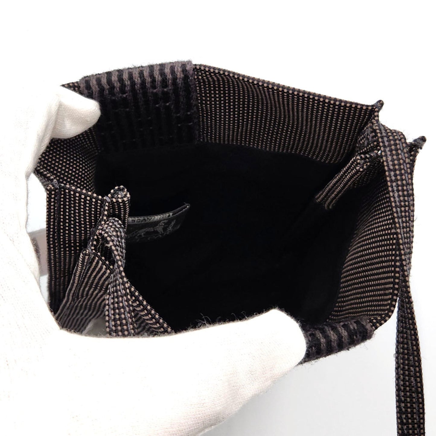Hermes Her Line Gray Canvas Shoulder Bag ( )