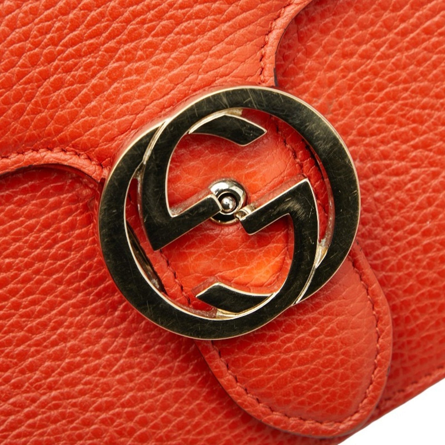 Gucci Orange Leather Shoulder Bag ( )
