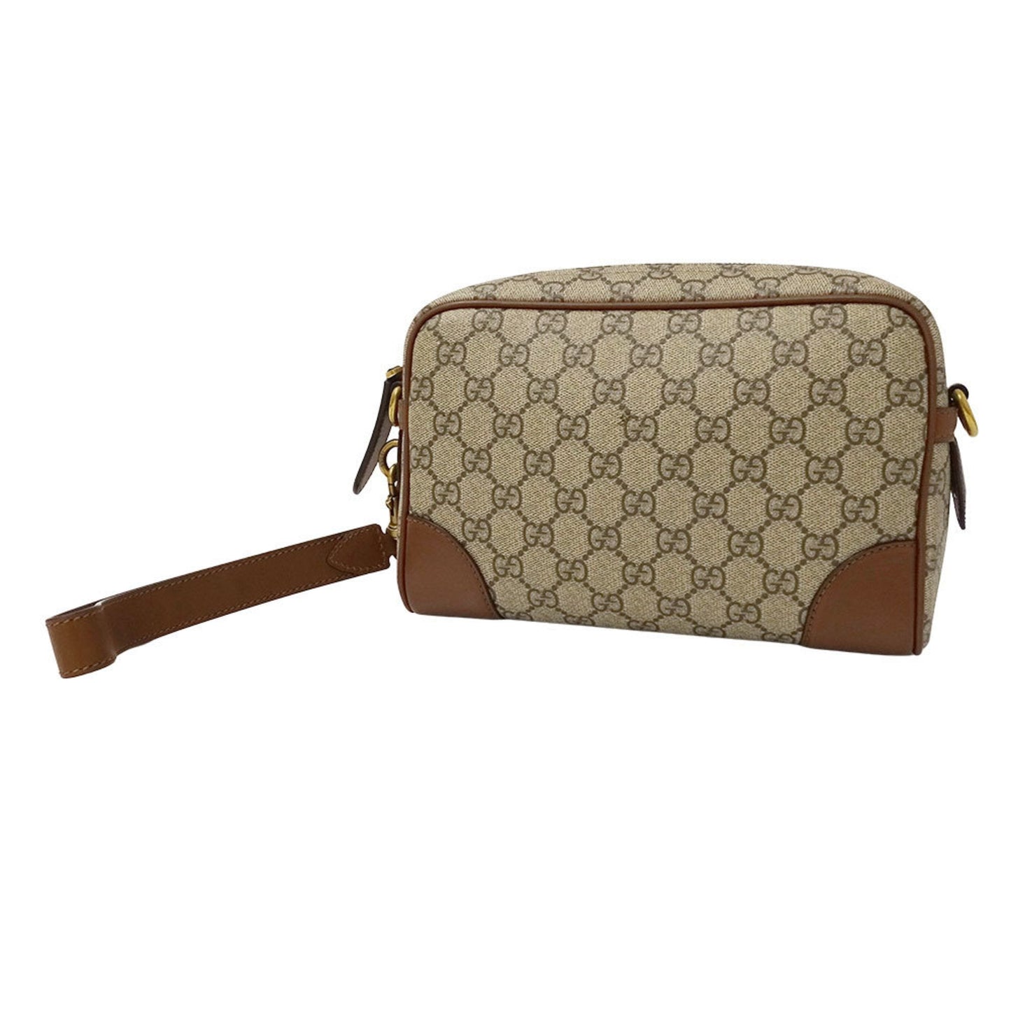 Gucci Beige Brown Gg Supreme Shoulder Bag ( )