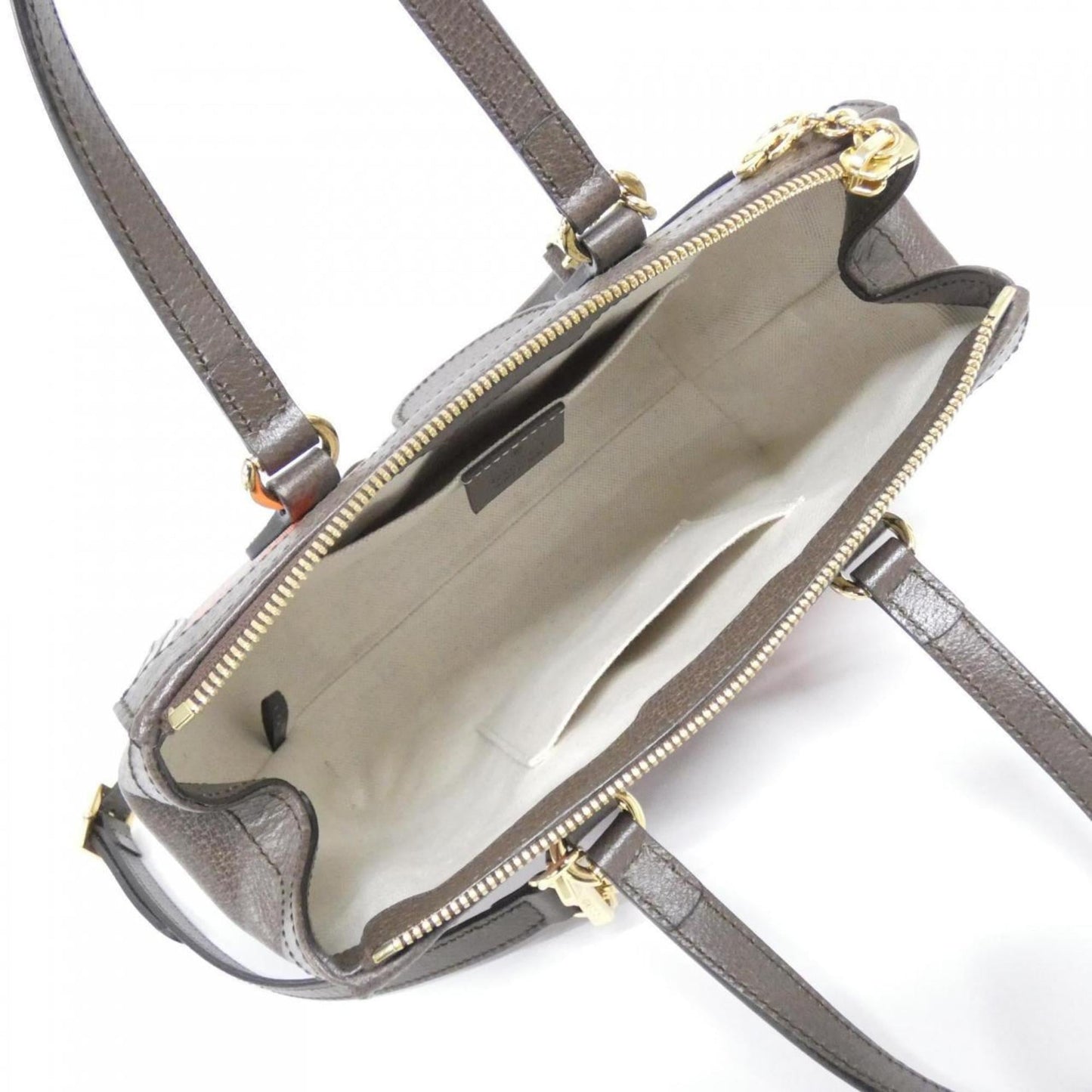 Gucci Beige Brown Multi-Color Gg Supreme Leather Handbag ( )