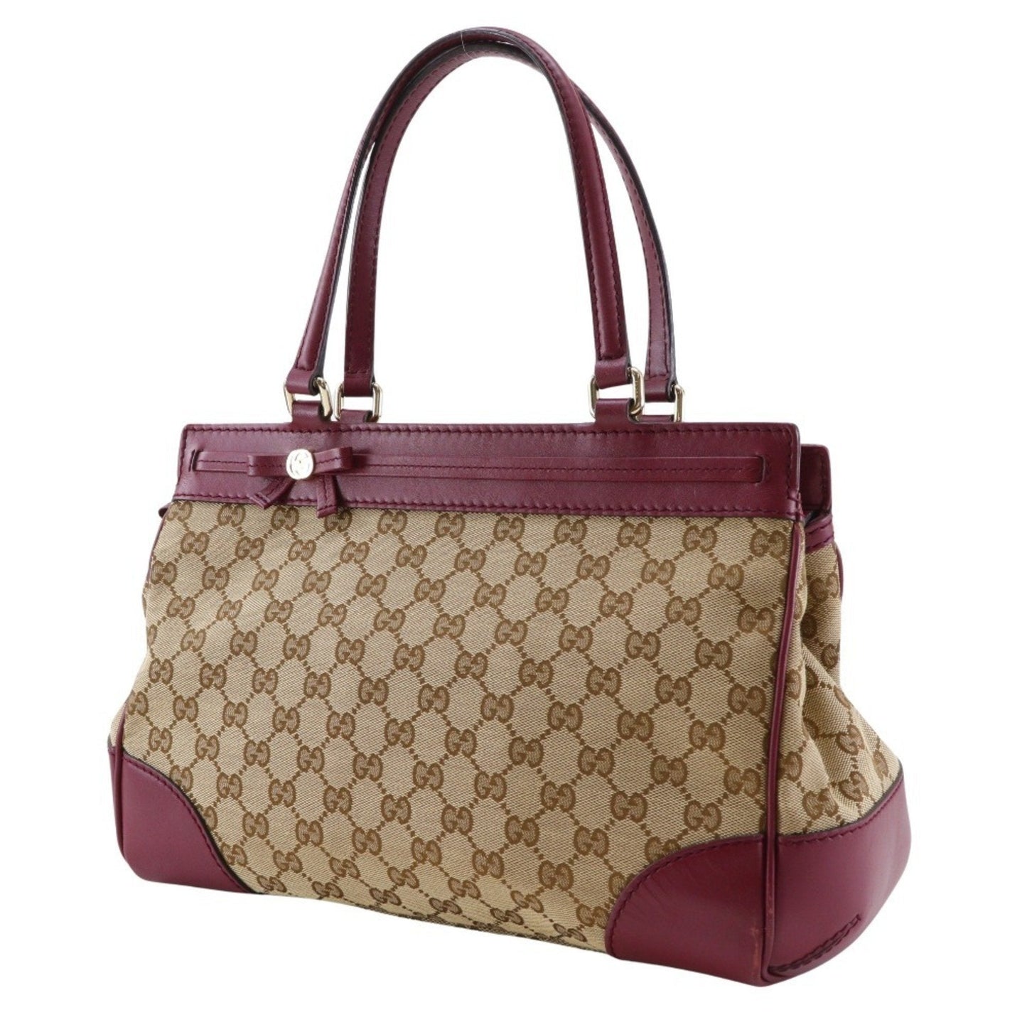 Gucci Red Color Gg Canvas Tote Bag ( )