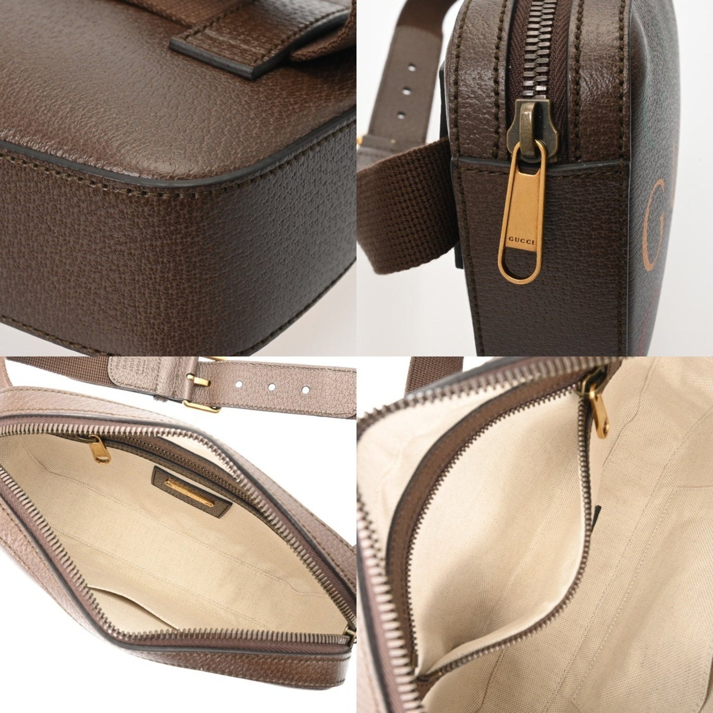 Gucci Brown Multi-Color Sling Bag ( )
