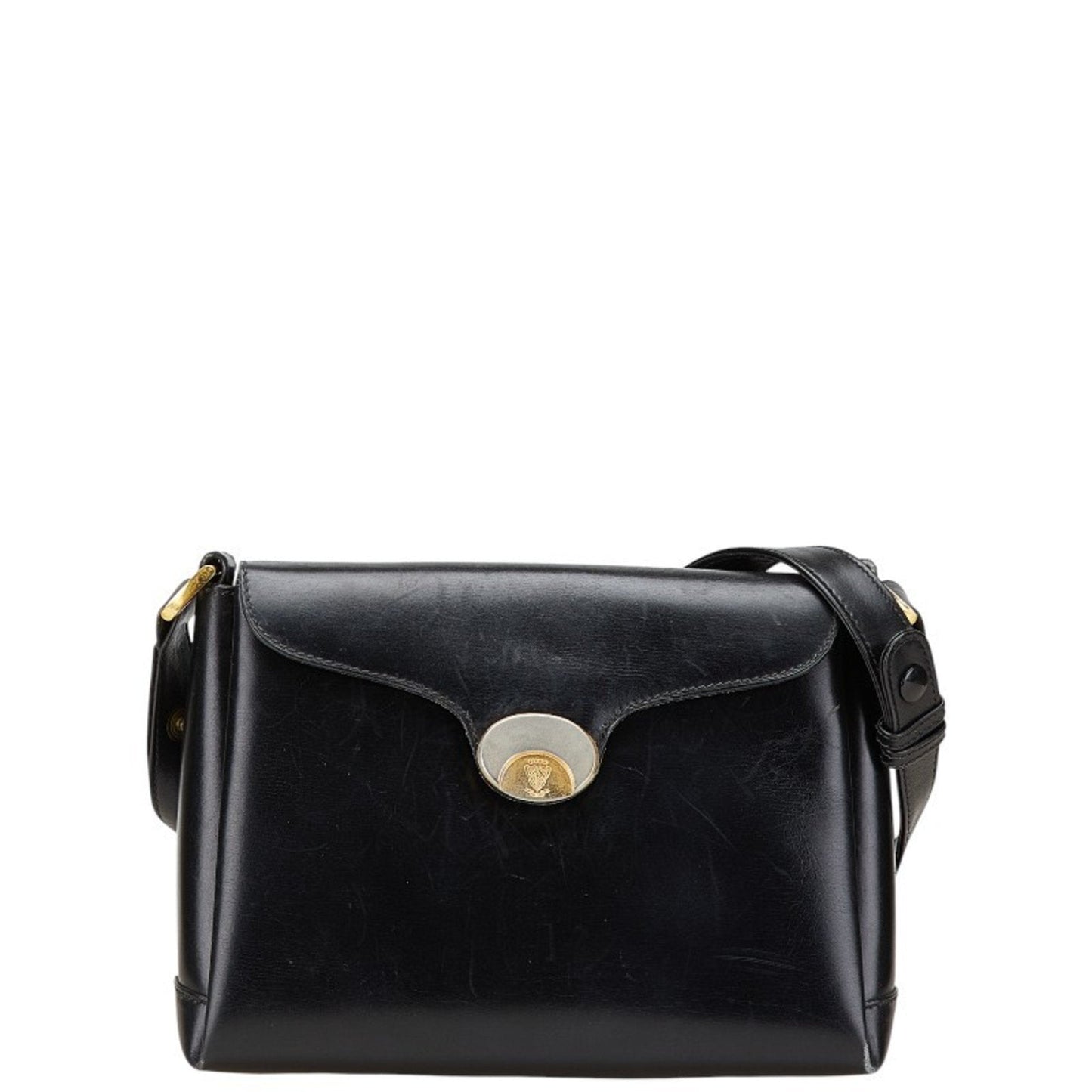 Gucci Black Leather Shoulder Bag ( )